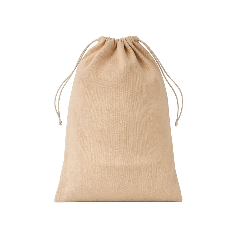 Juco gift bag 250 g/m2. Reclosable thanks to its double drawstring Natural