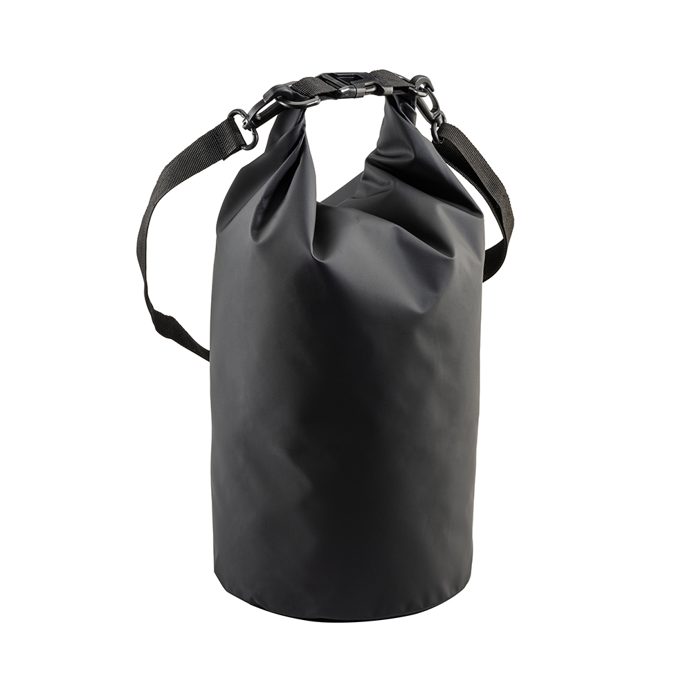 Waterproof tarpaulin adjustable shoulder bag Black