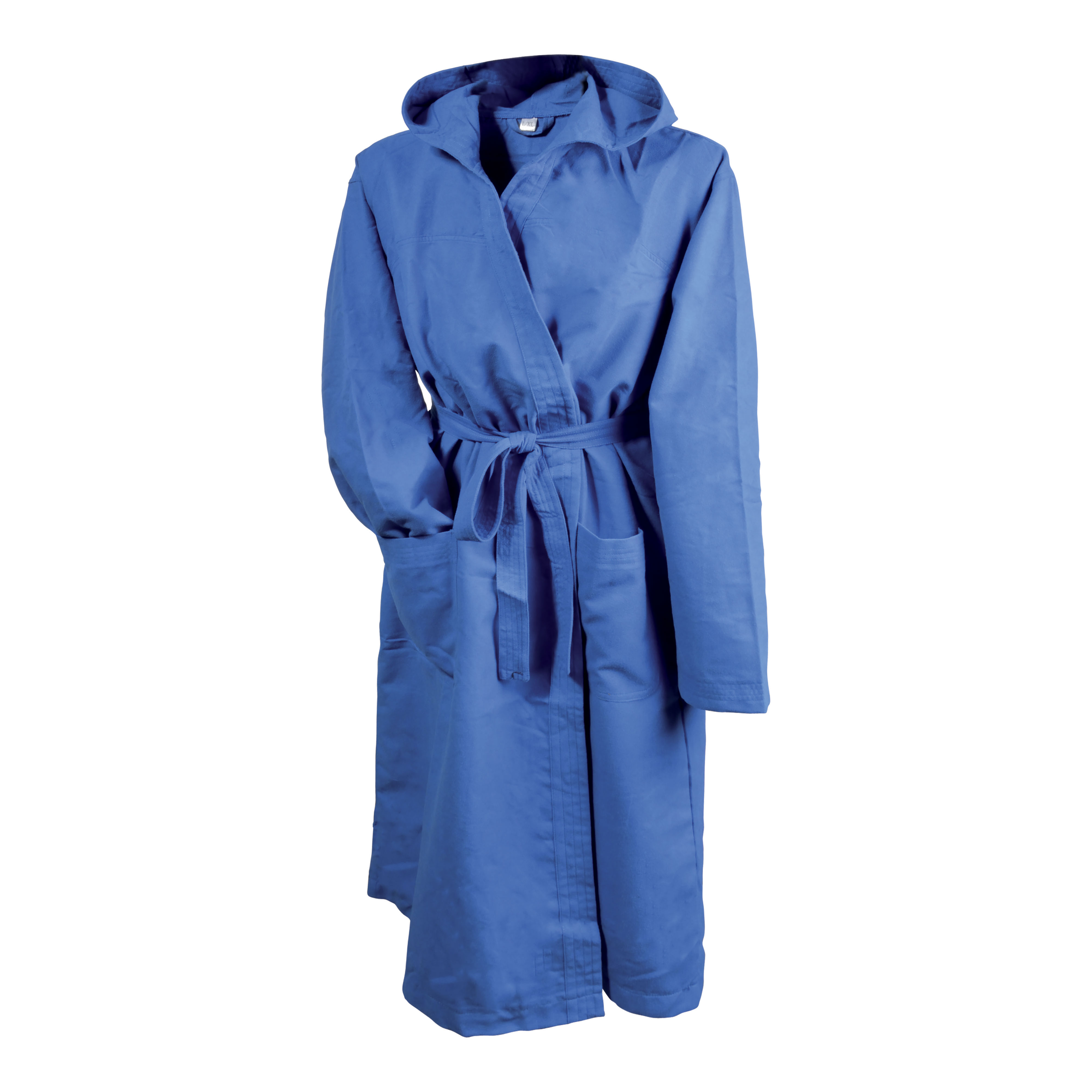 Extra-absorbent microfibre polyester (170 g/m2) bathrobe with matching bag Royal