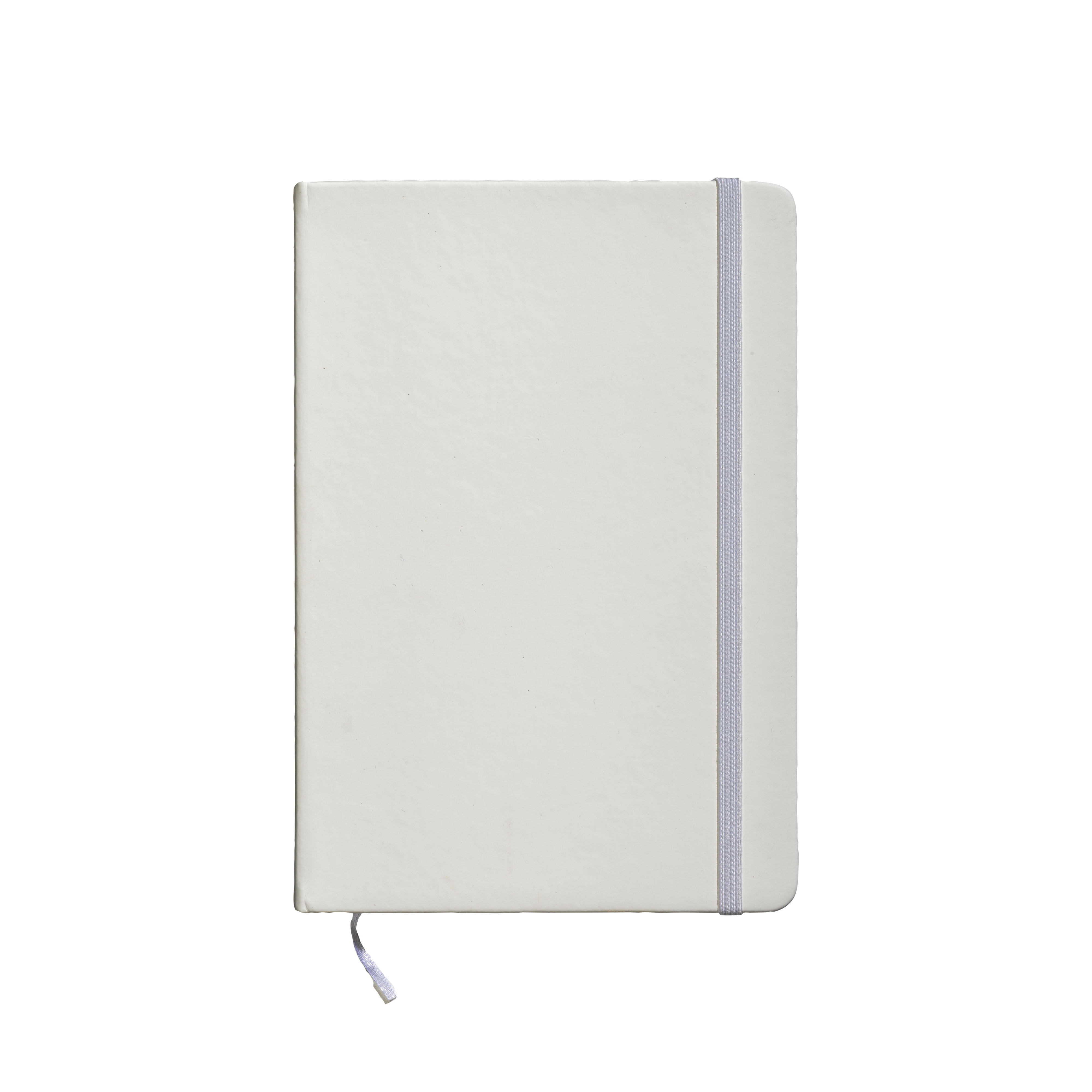 Notebook with recycled PU cover with ruled sheets (80 pages) White