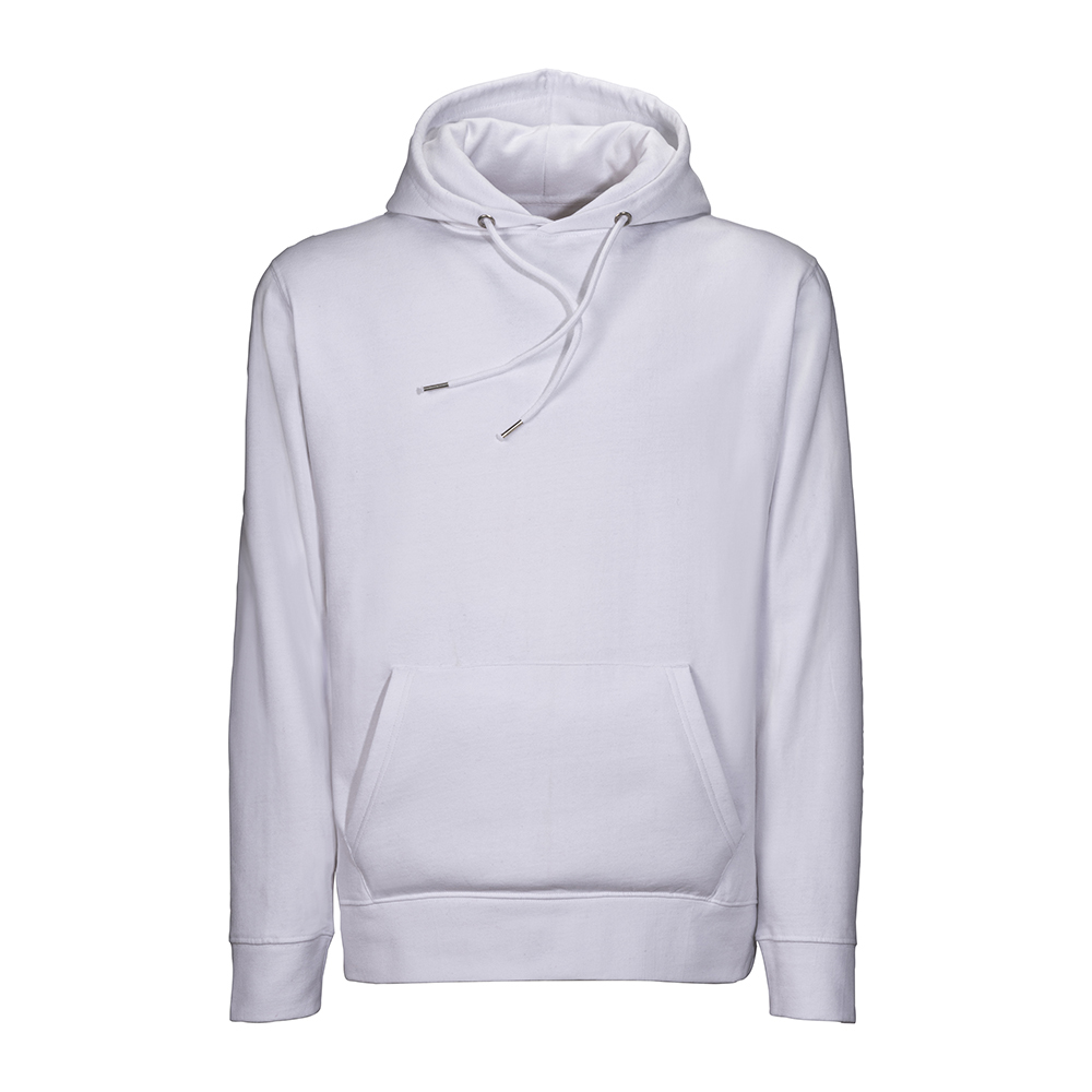 Unisex hoodie in regenerated cotton and polyester 280 g/m2 White L