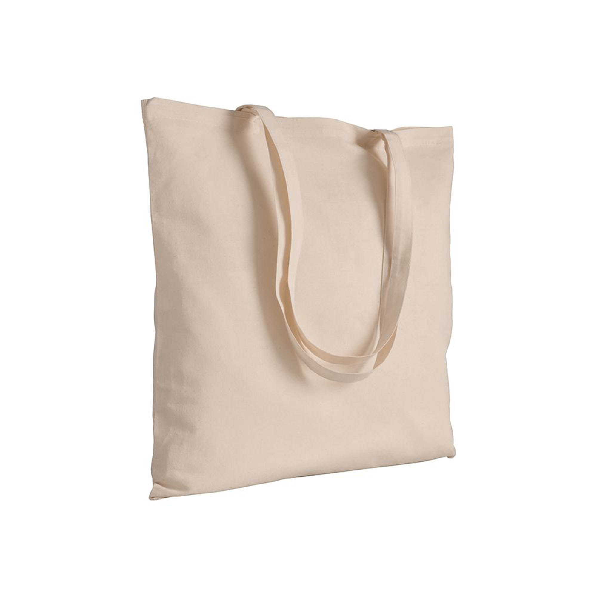 220 g/m2 cotton shopping bag, long handles Natural