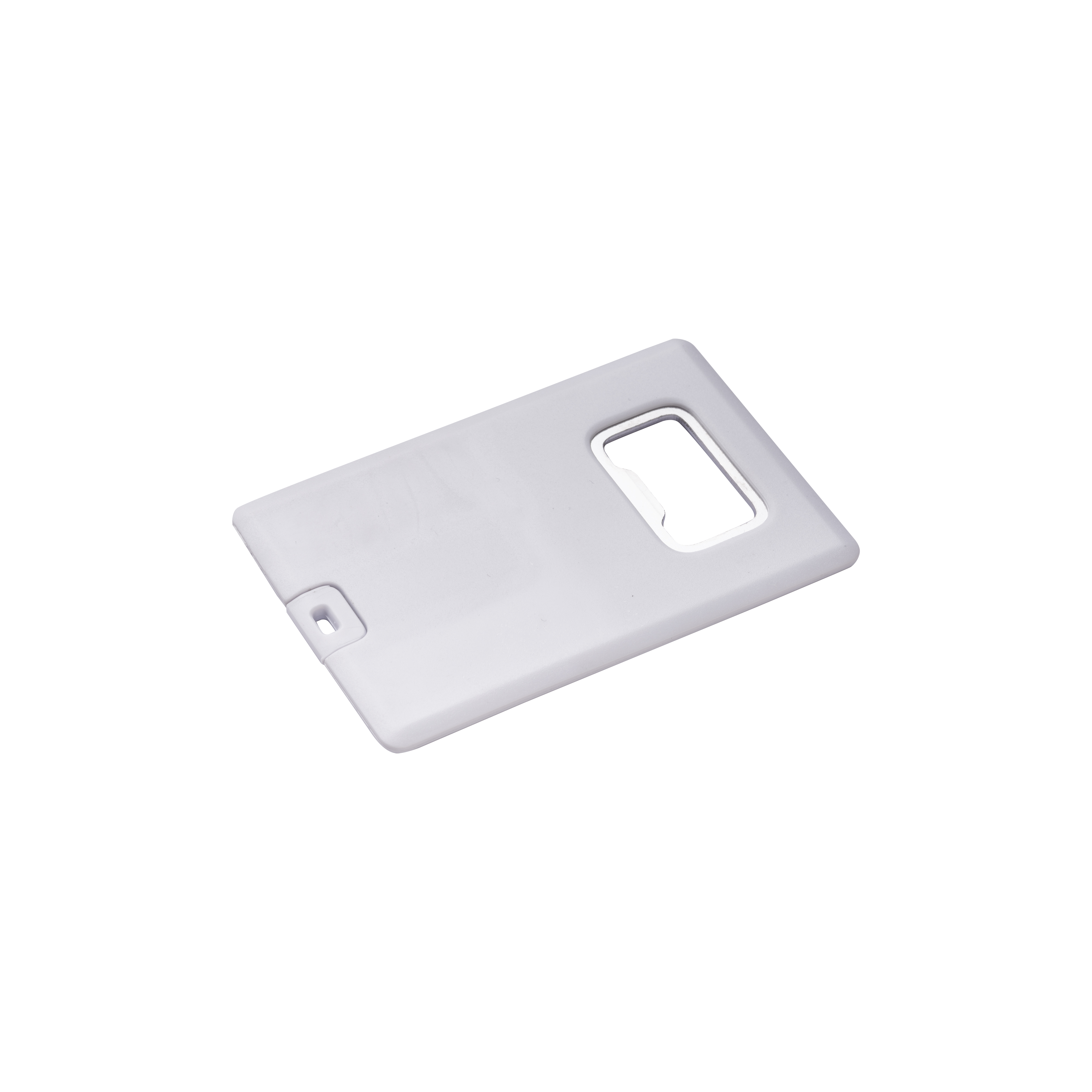 Plastic usb card with bottle opener 4GB White