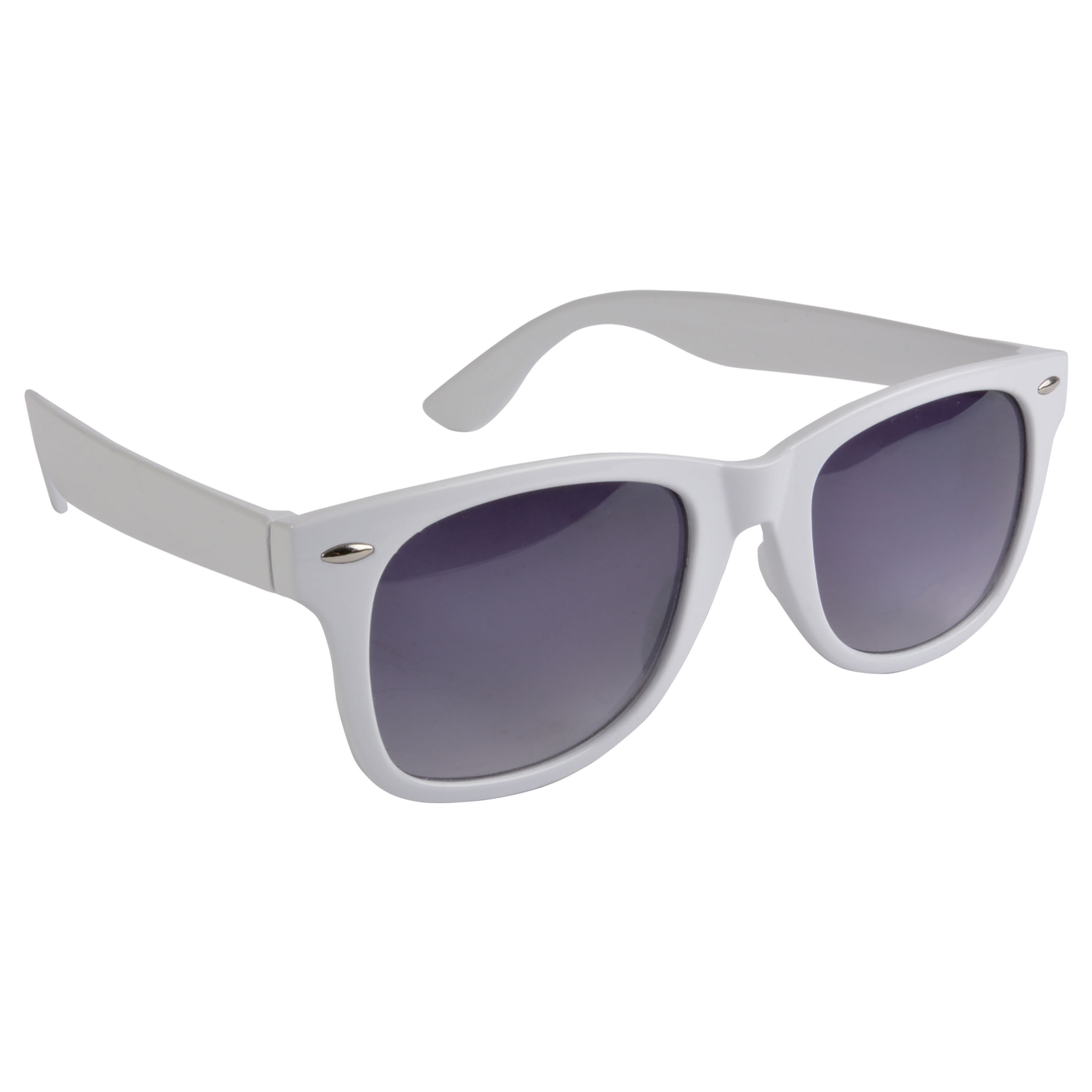 UNISEX sunglasses, plastic frame and polycarbonate lenses with UV 400 filter category 3 White
