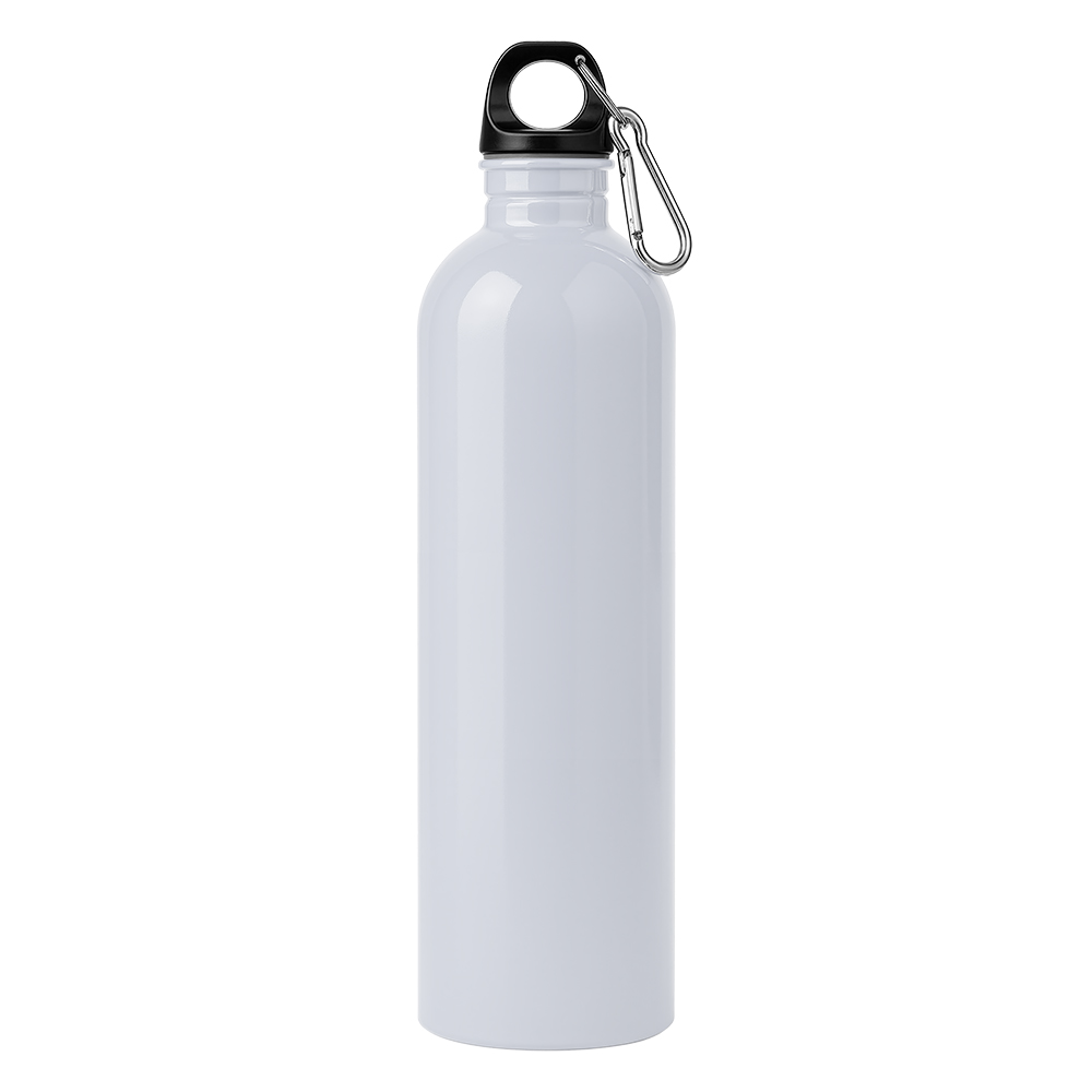 Bottle in recycled stainless steel 750 ml White
