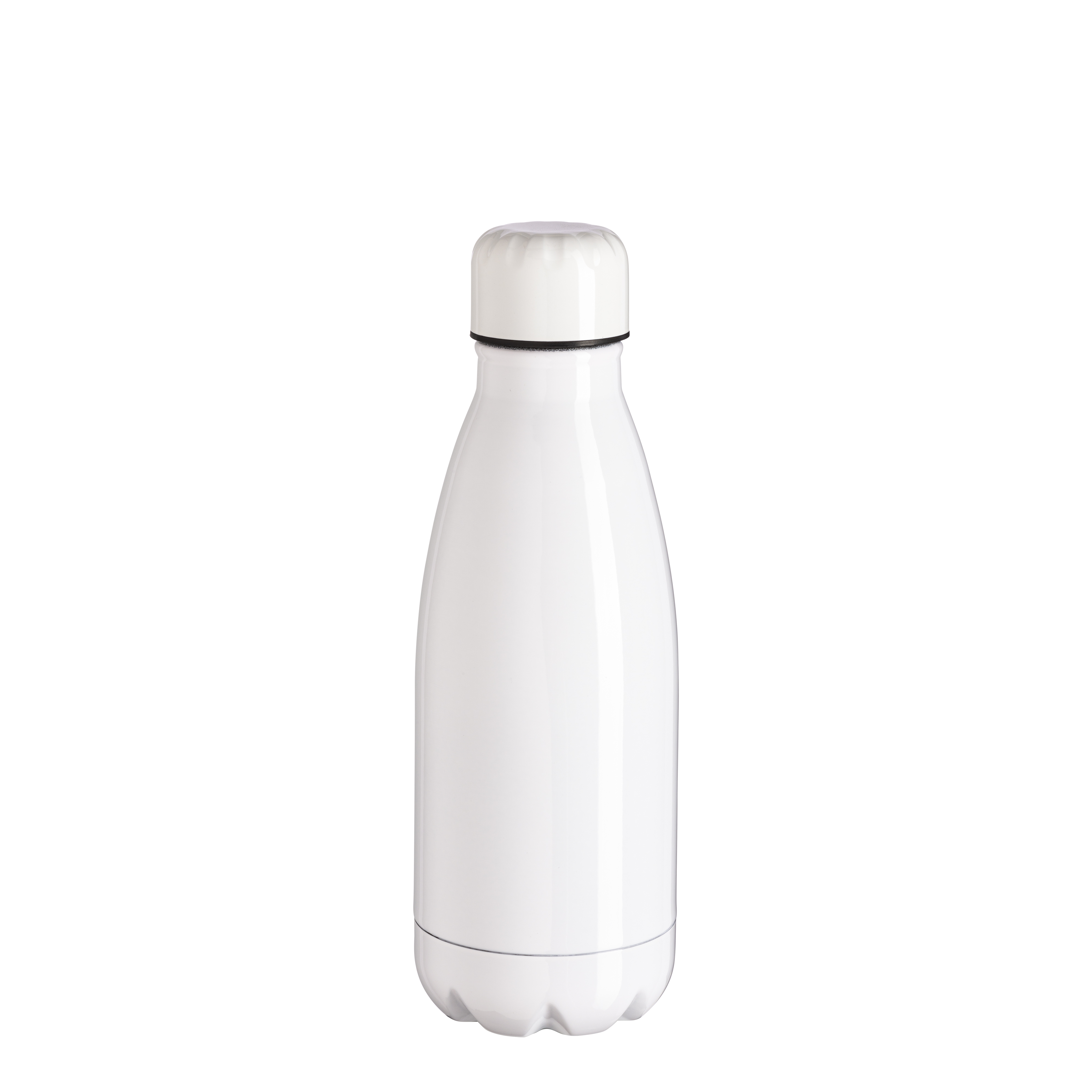 Stainless steel thermal bottle, capacity 350 ml, for sublimation printing White