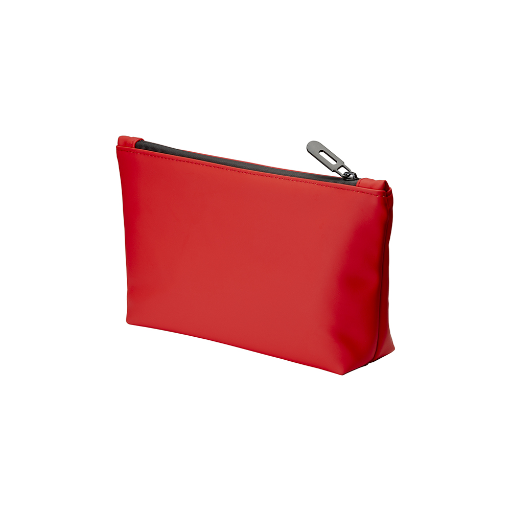 Soft pu water resistant beauty case Red