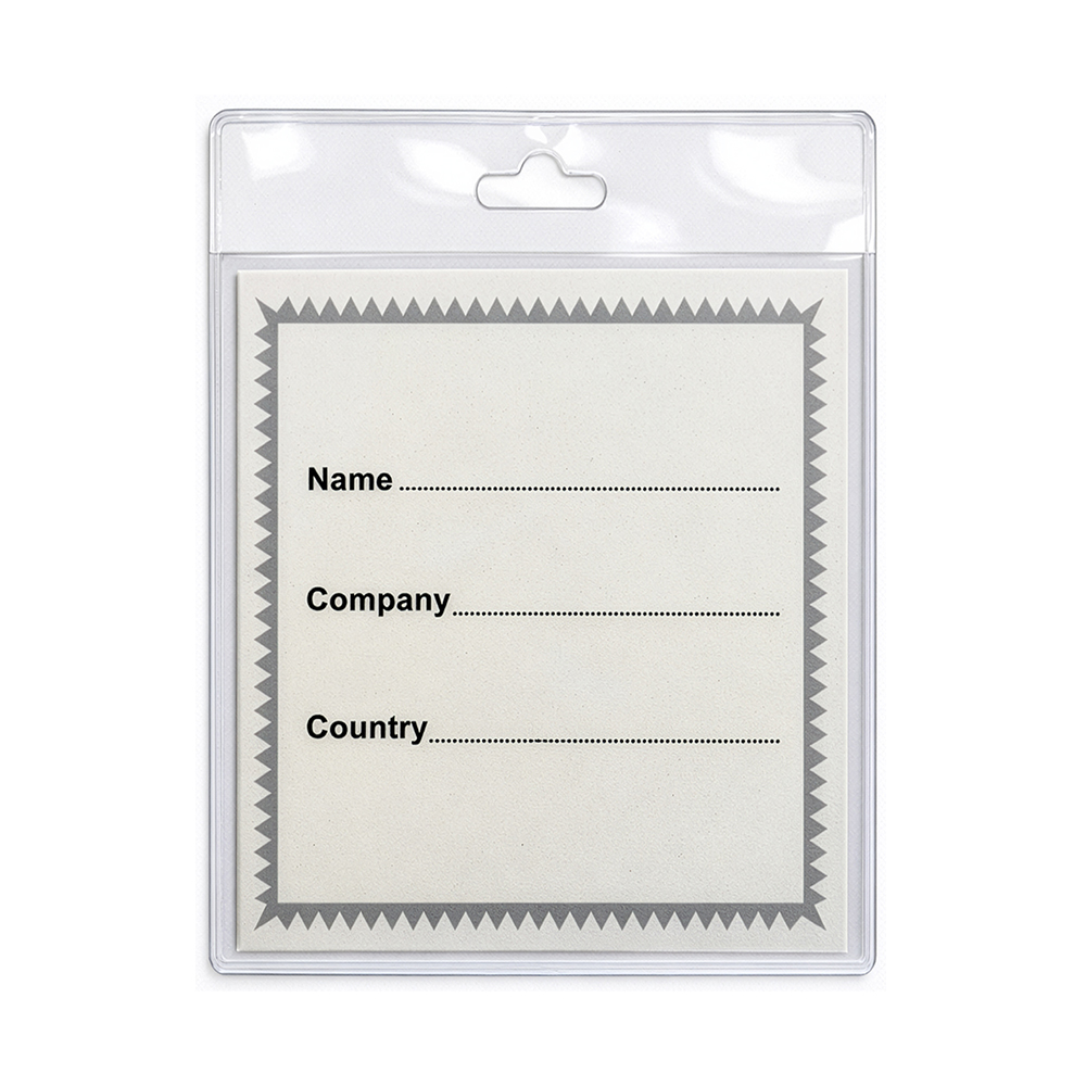 PVC transparent badge holder Transparent