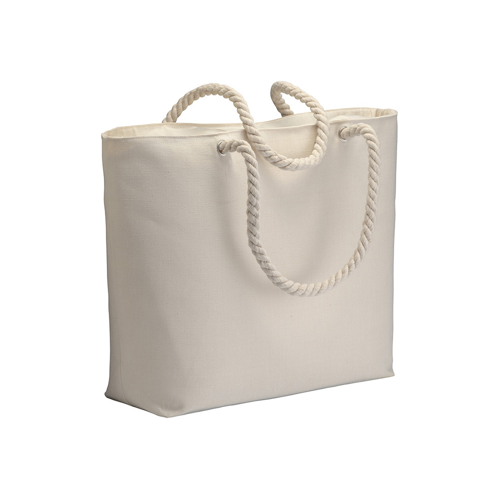280 g/m2 recycled cotton beach bag Natural