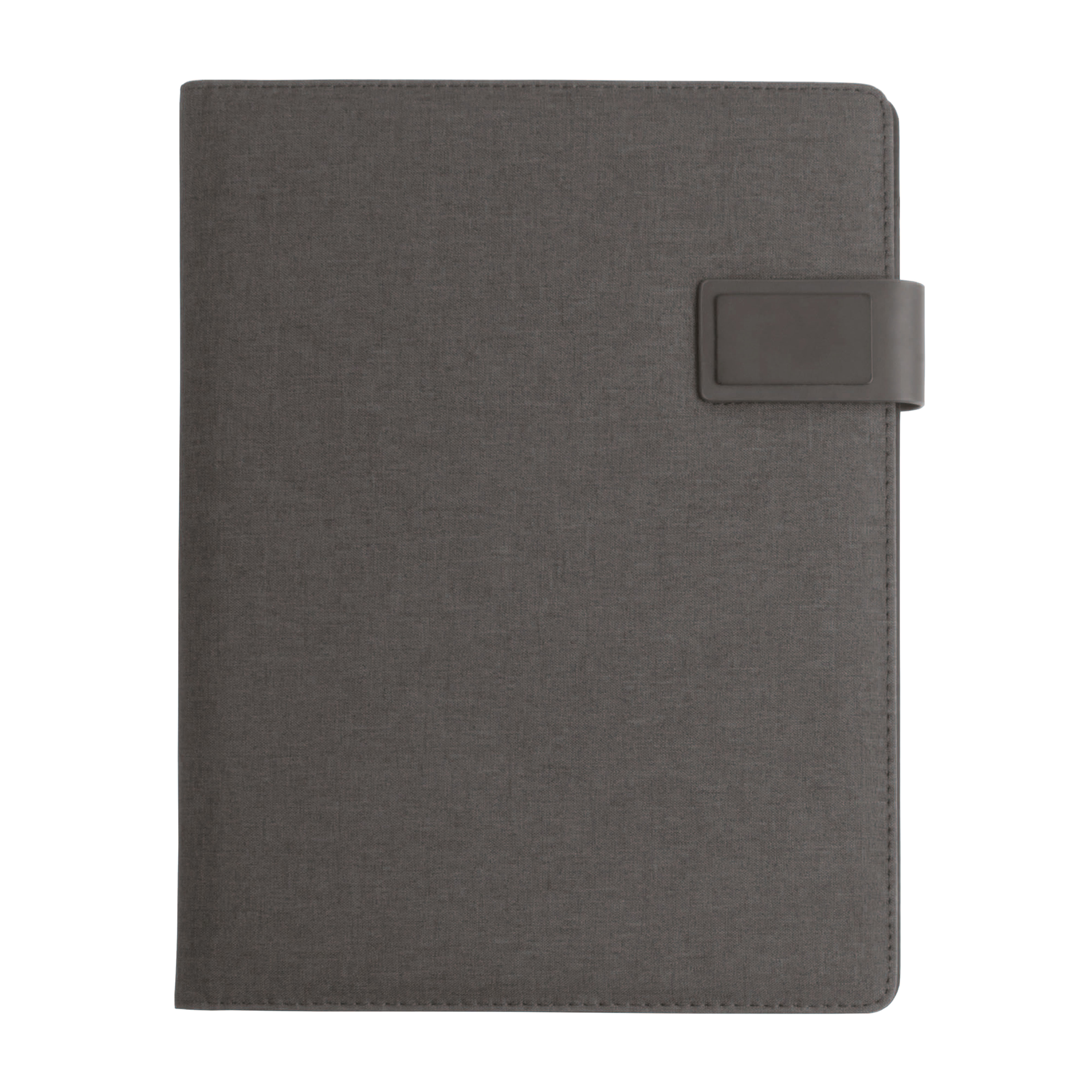 Melange fabric brief folder (A4) Black