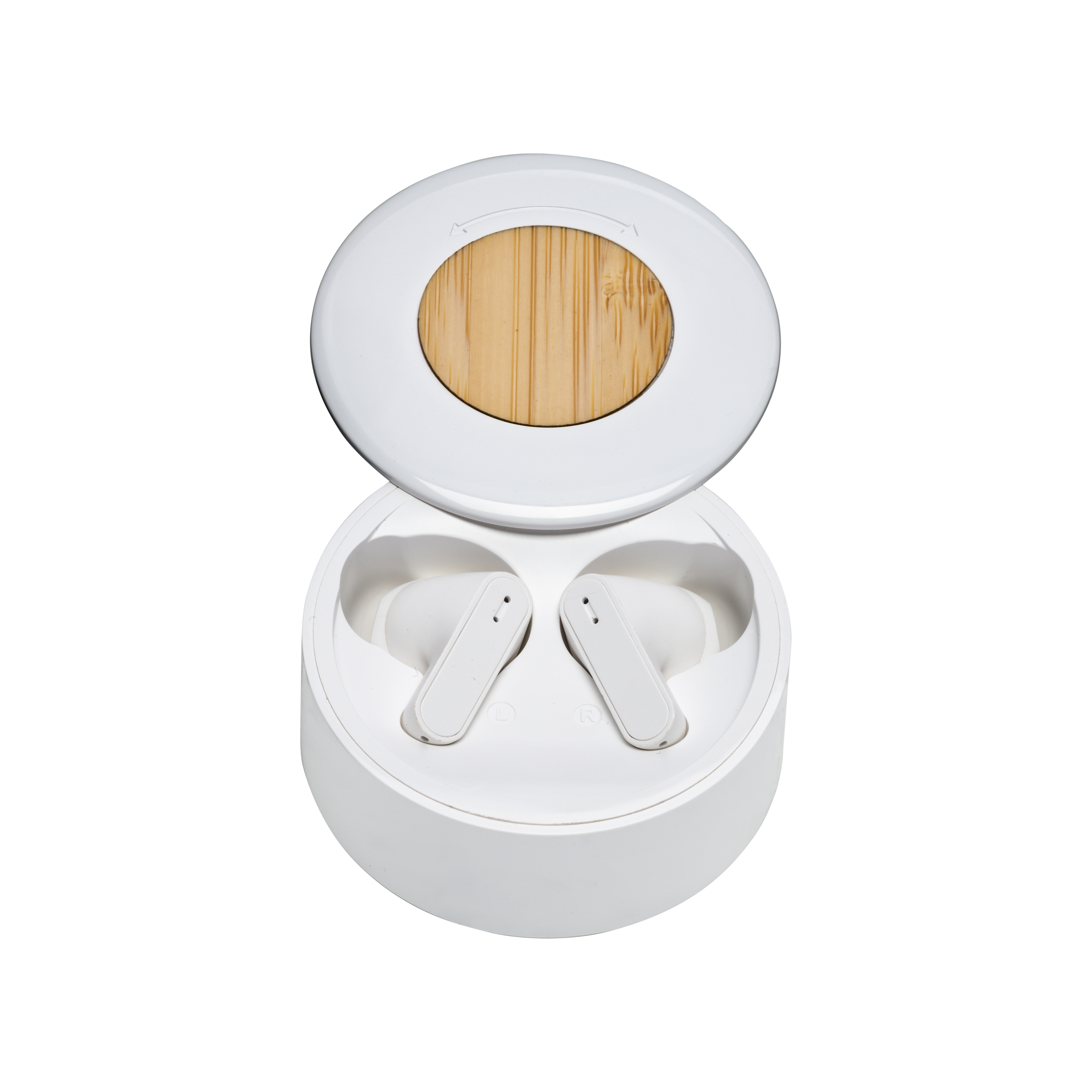 RABS earphones with bamboo insert White