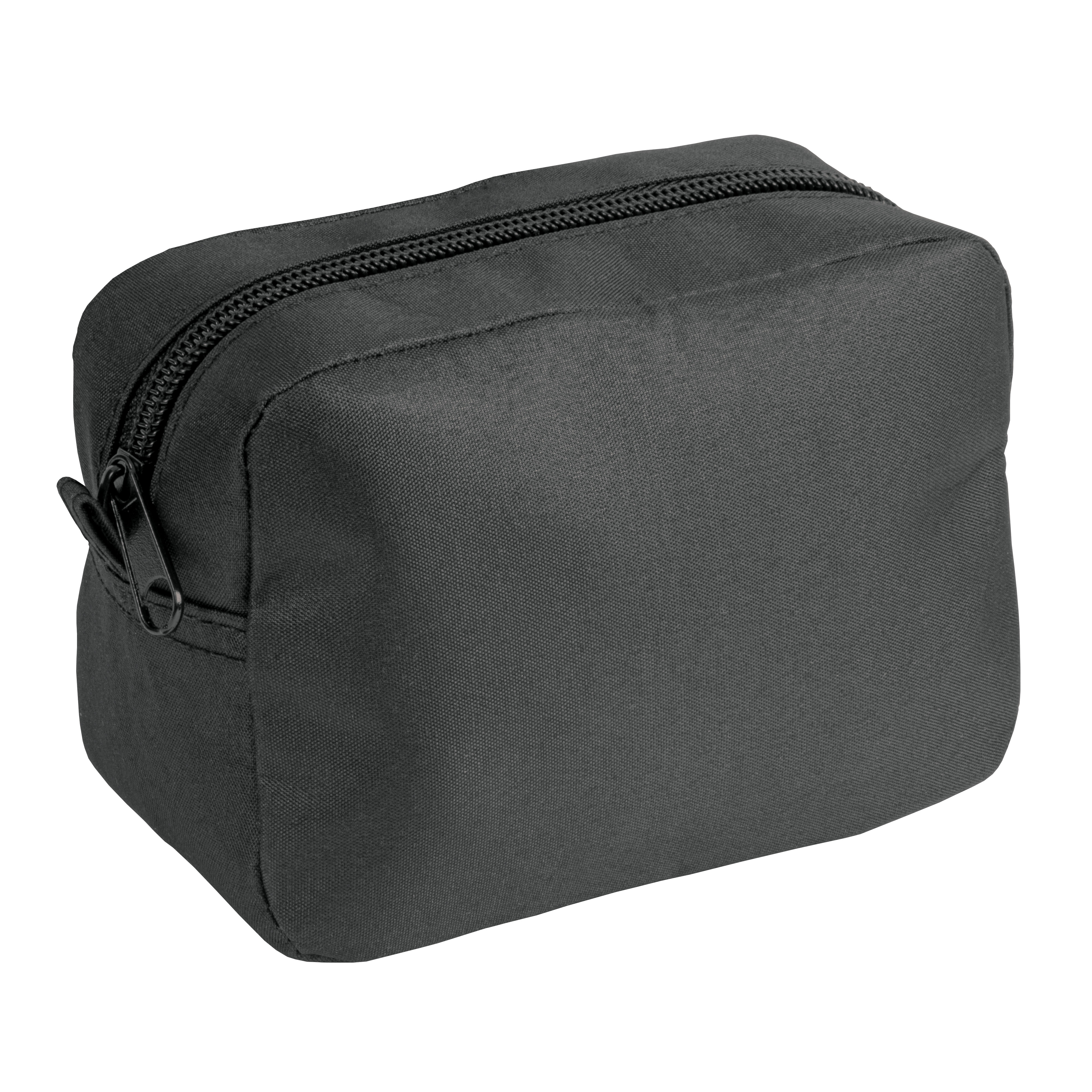 Microfibre beauty case with zip Black
