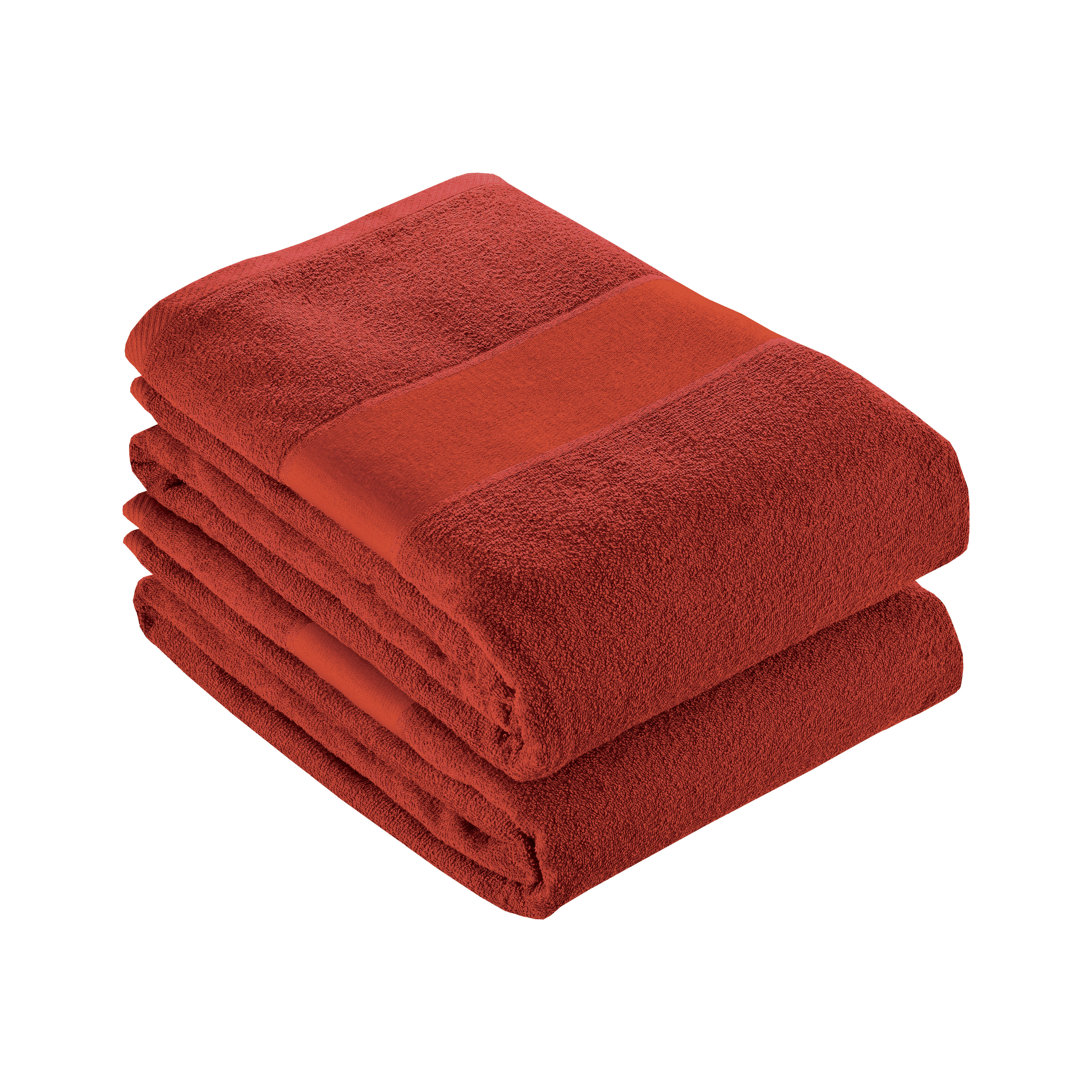 100% cotton (350 g/m2) terry towel with printable MATTE strip (70 x 140 cm) Red