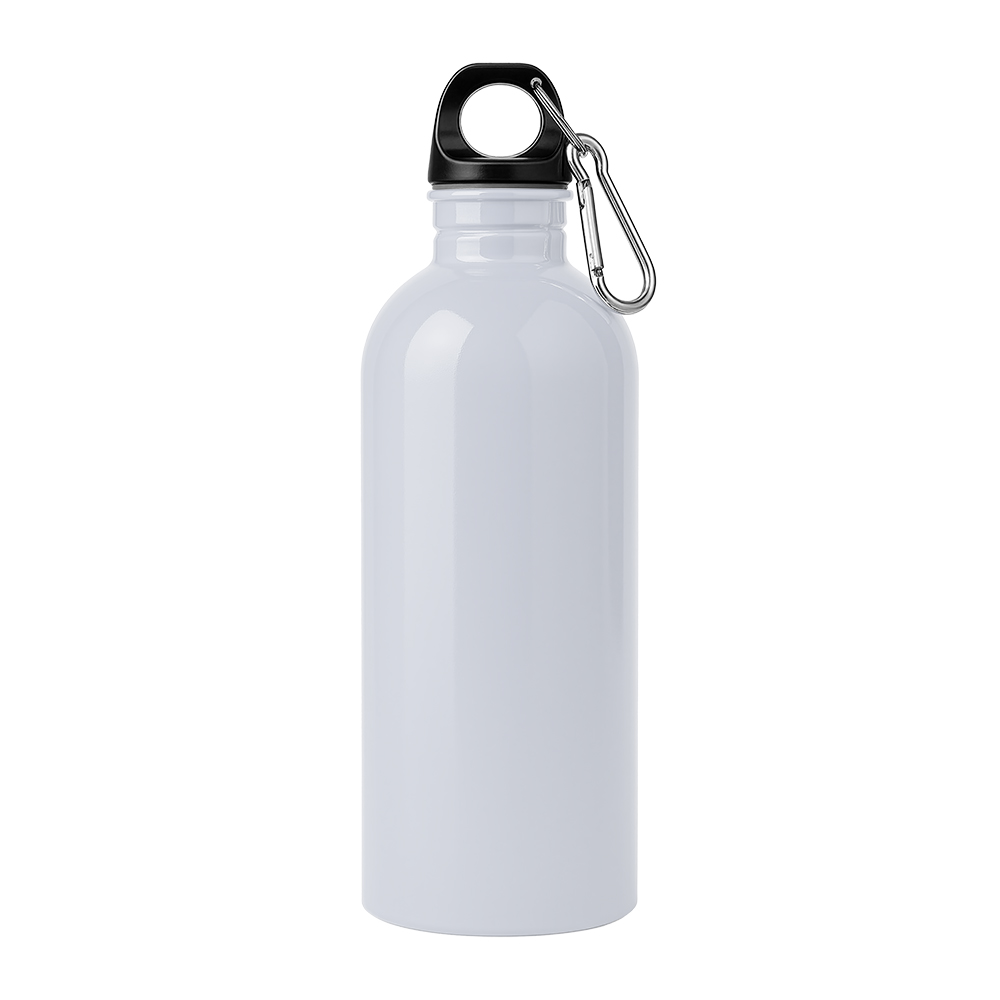 Bottle in recycled stainless steel 500 ml White