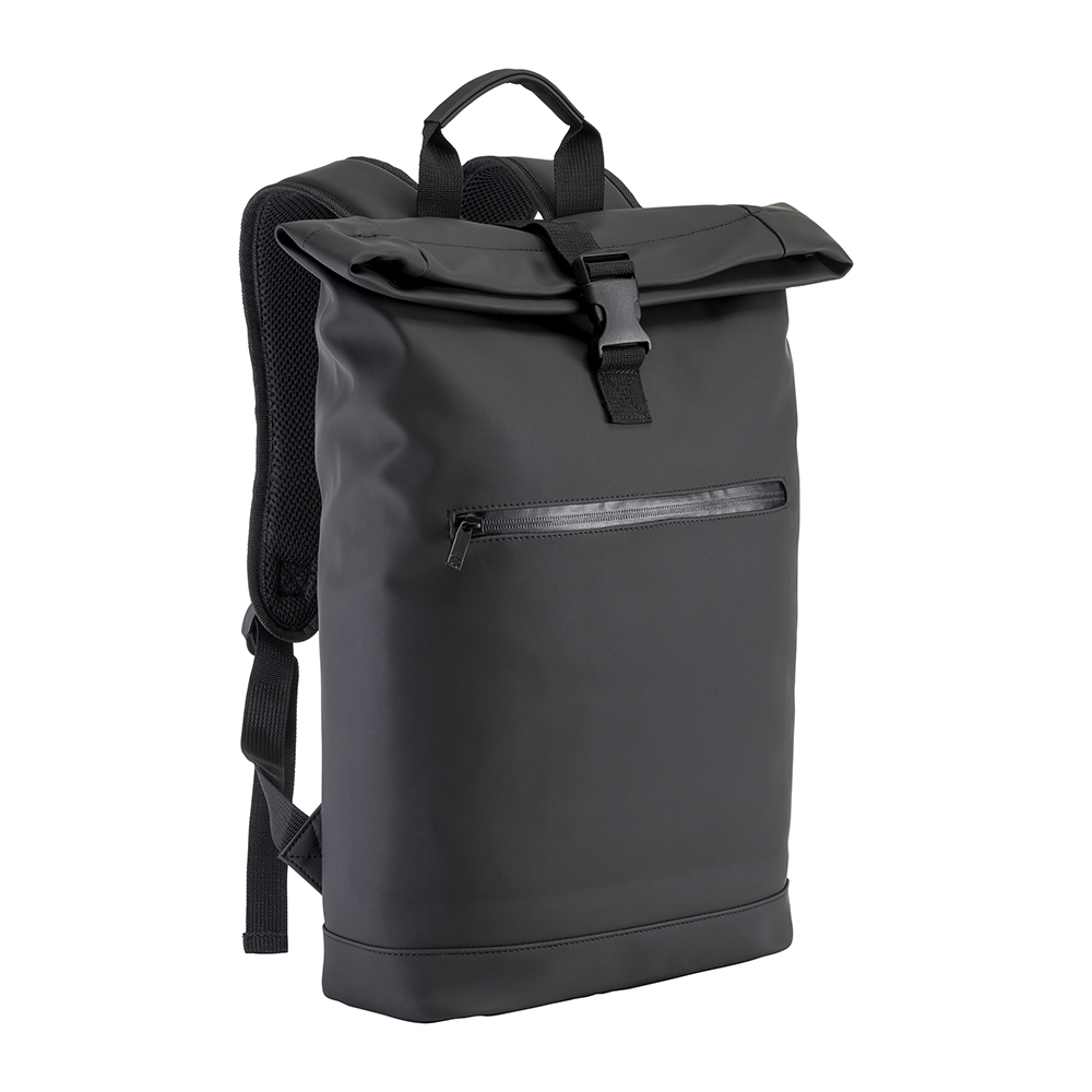 Water-resistant soft PU laptop backpack (15