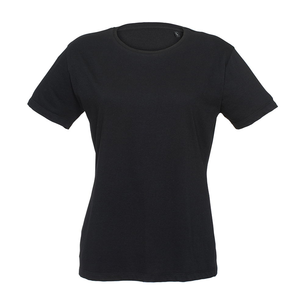 Women's T-shirt made of 145 g/m2 combed cotton Black L