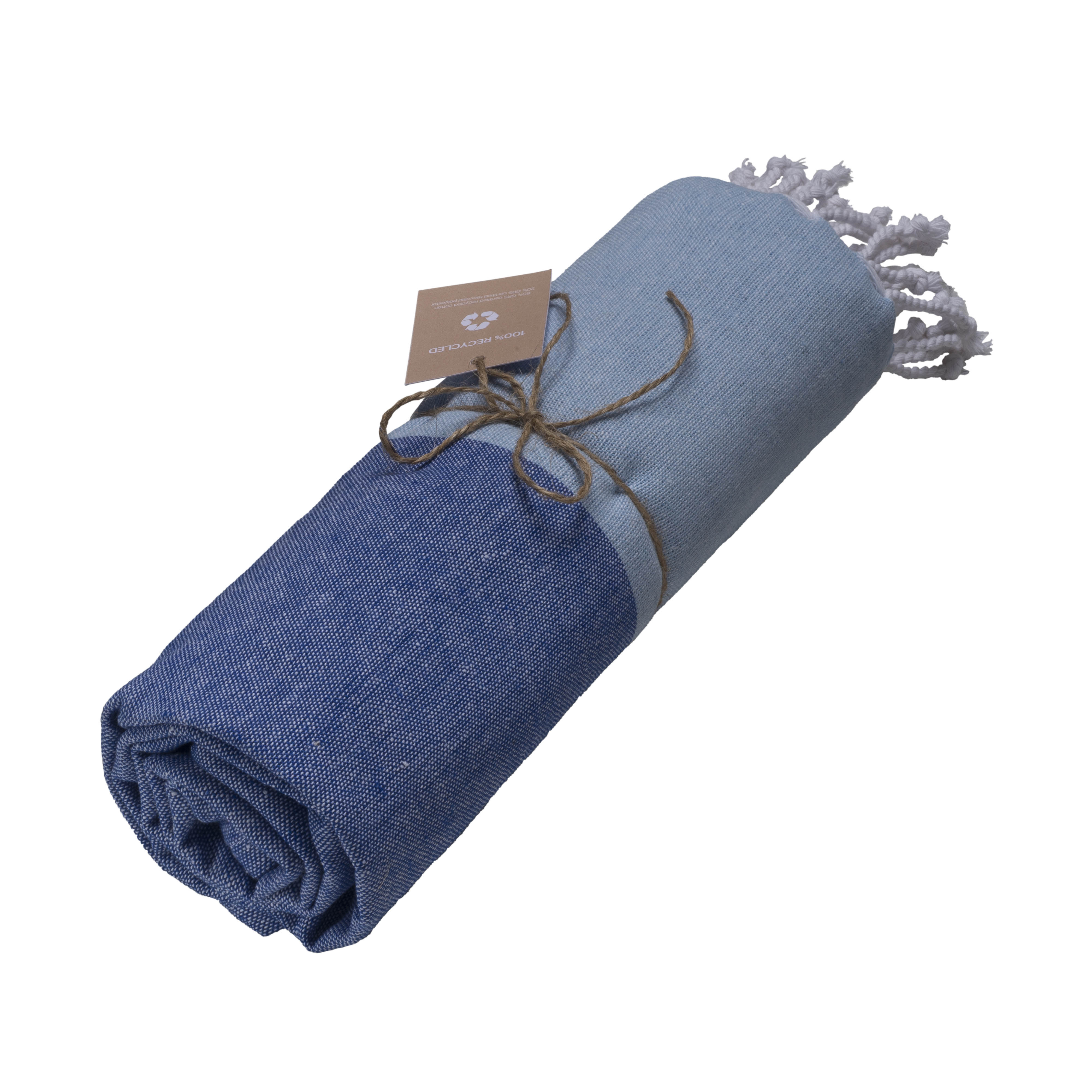 GRS-certified 180 g/m2 recycled cotton beach towel/Fouta Royal