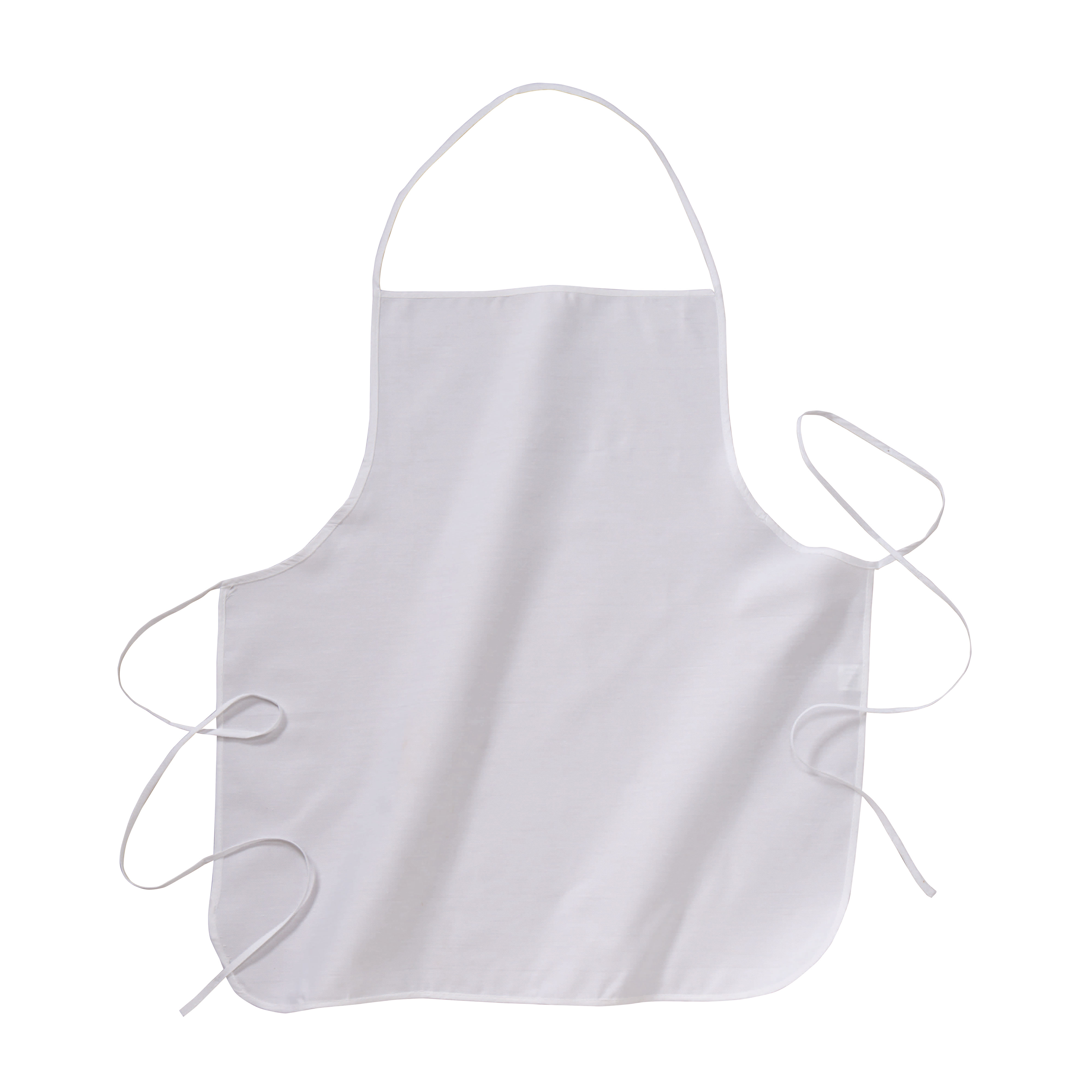 20% cotton/80% polyester (120 g/m2) cooking apron, 68 x 72 cm White