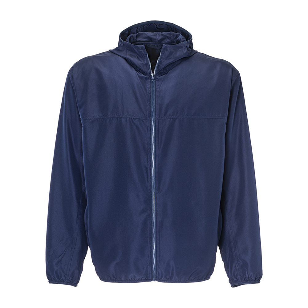 Unisex lightweight jacket in regenerated polyester 75 g/m2 Blue L