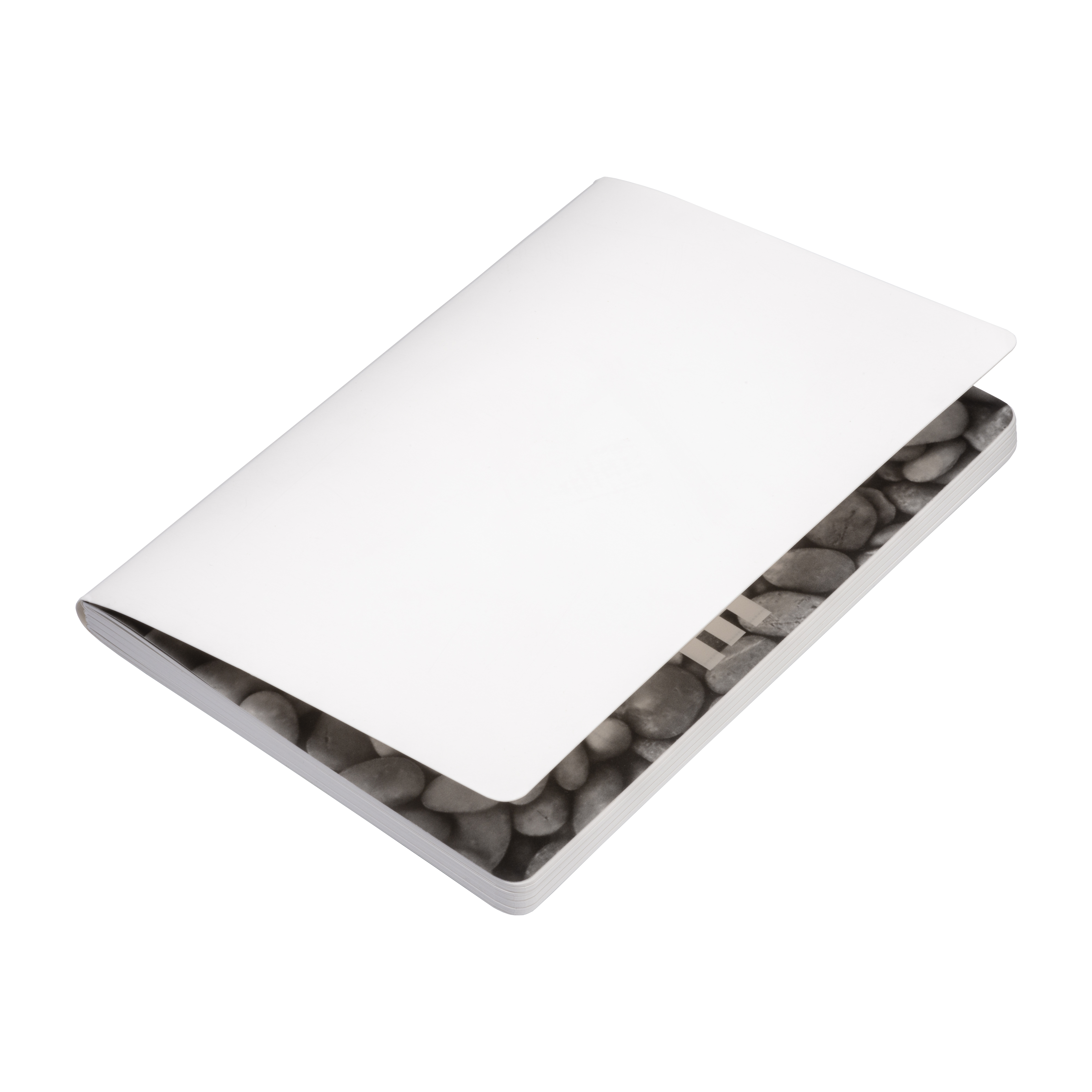Stone paper notebook, white lined sheets, 64 pages, 14.5x21 cm White