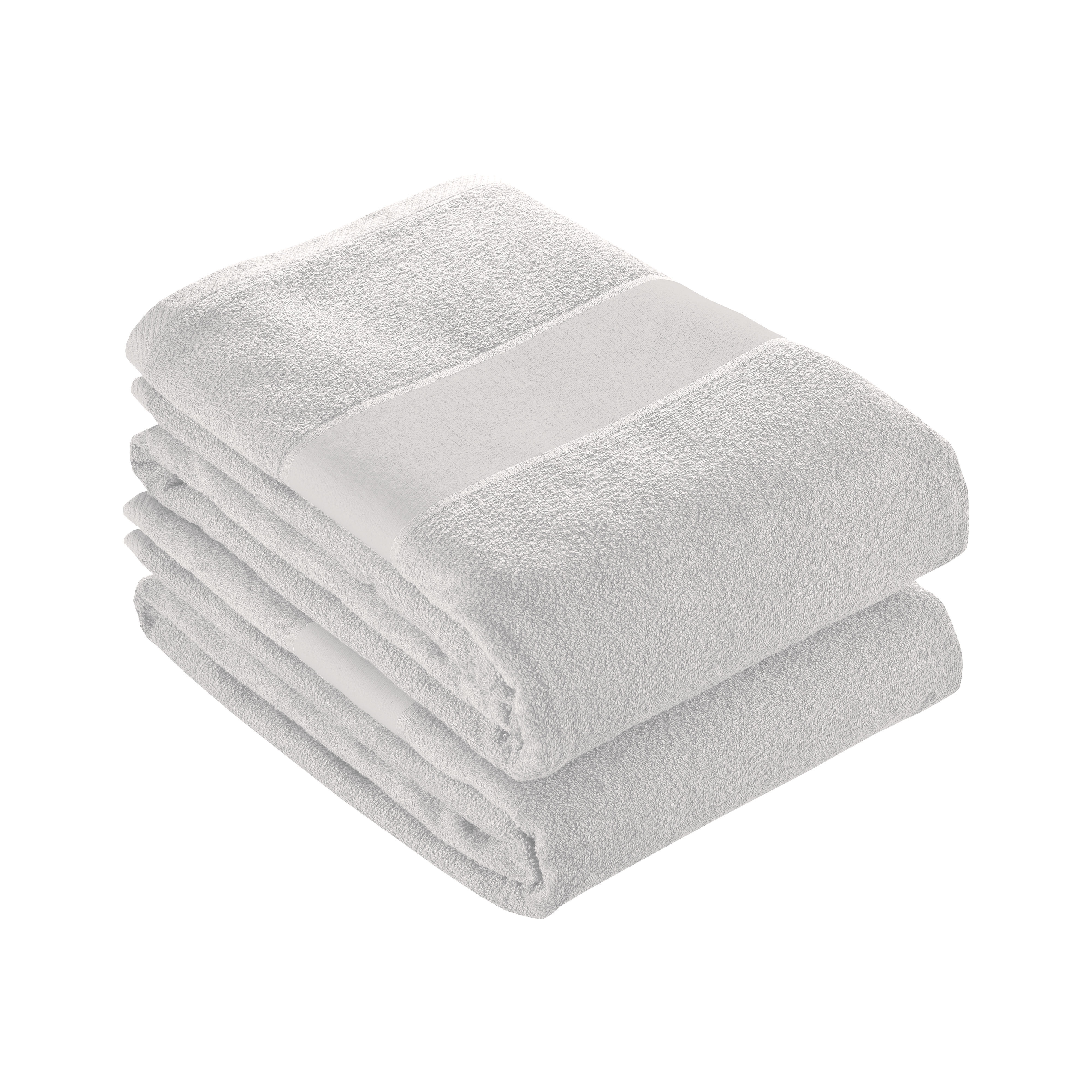 100% cotton (350 g/m2) terry towel with printable MATTE strip (70 x 140 cm) White