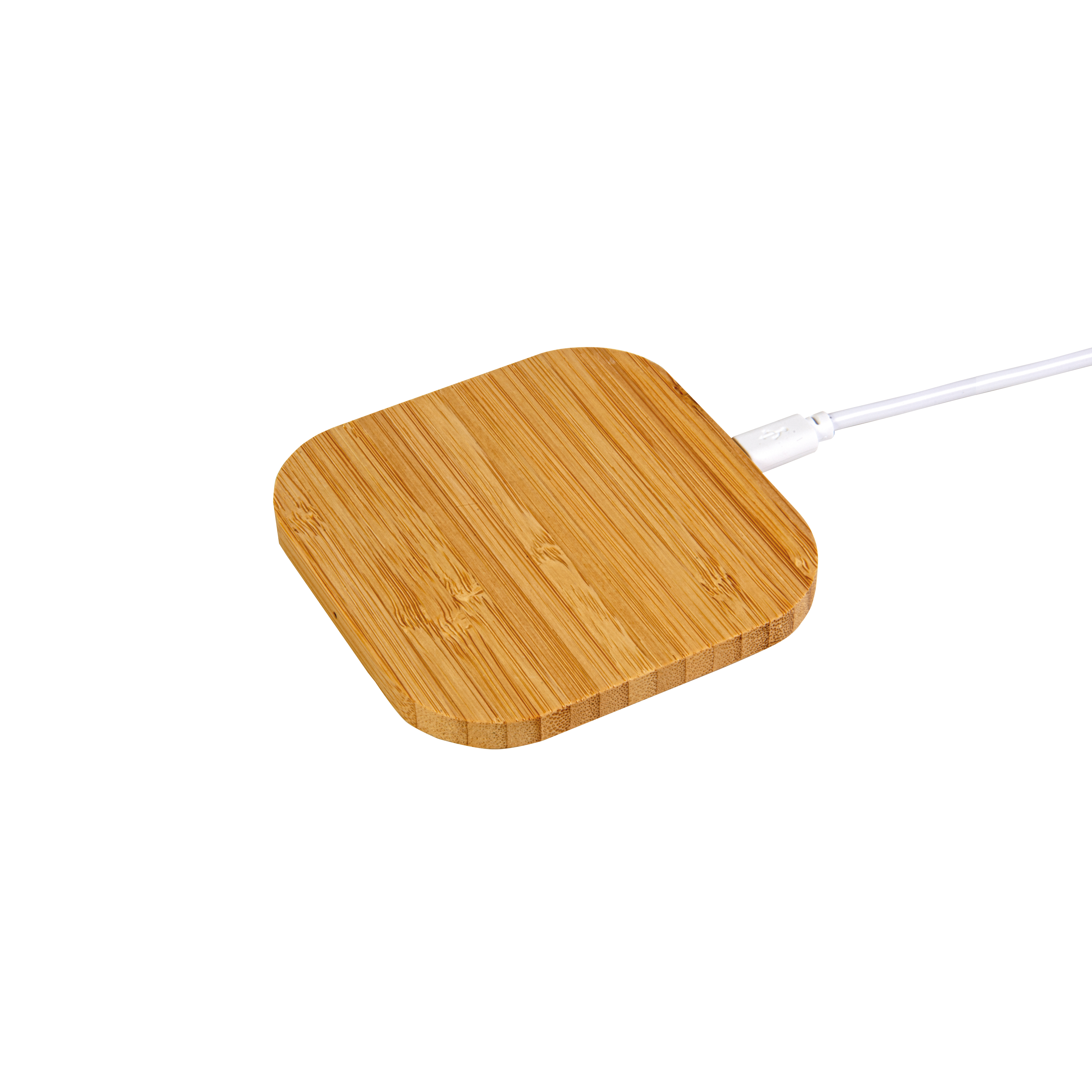 Bamboo wireless charger pad Input 5V/2A , Output 5V/1A , Transmission power 10W Natural
