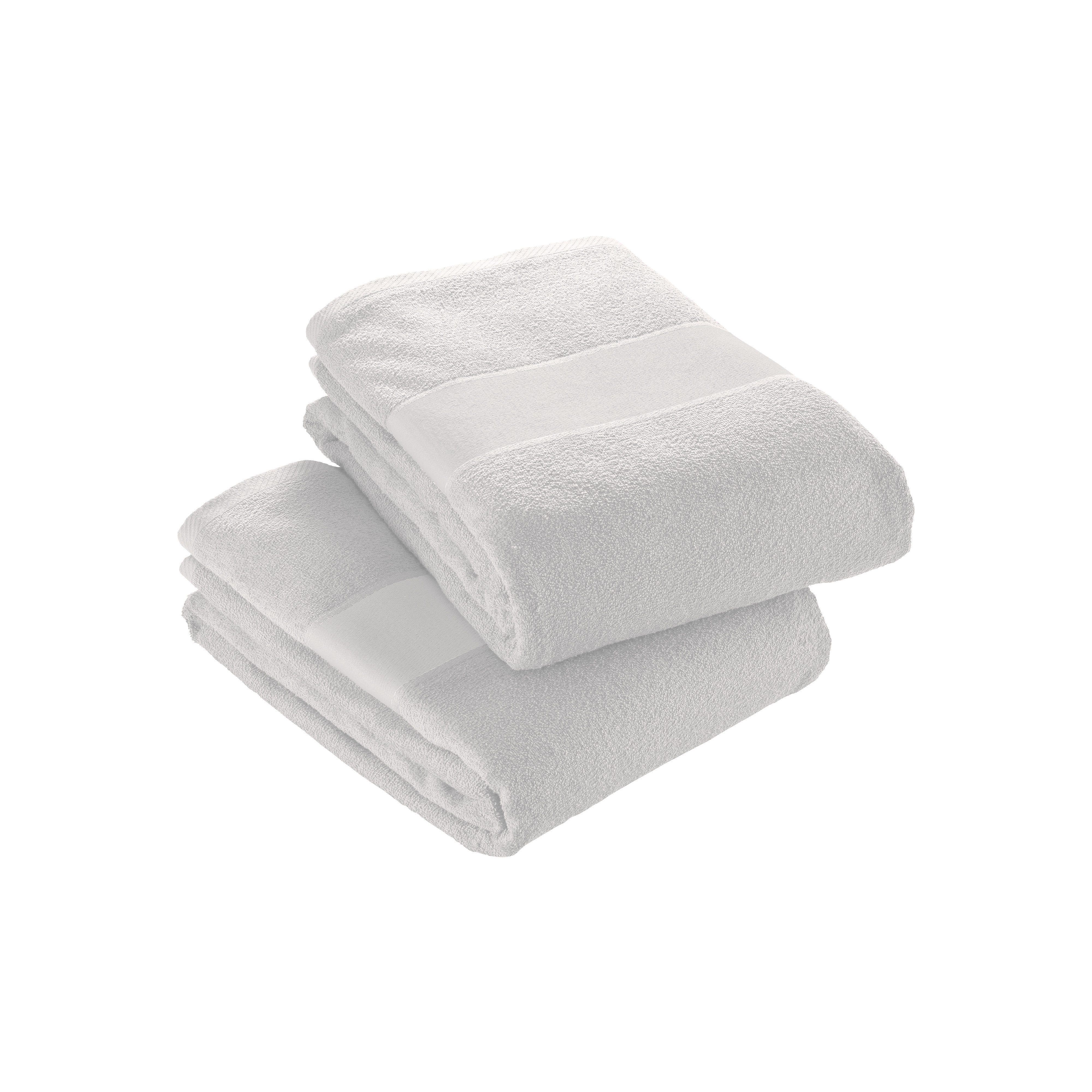 100% cotton (350 g/m2) terry towel with printable MATTE strip (40 x 60 cm) White