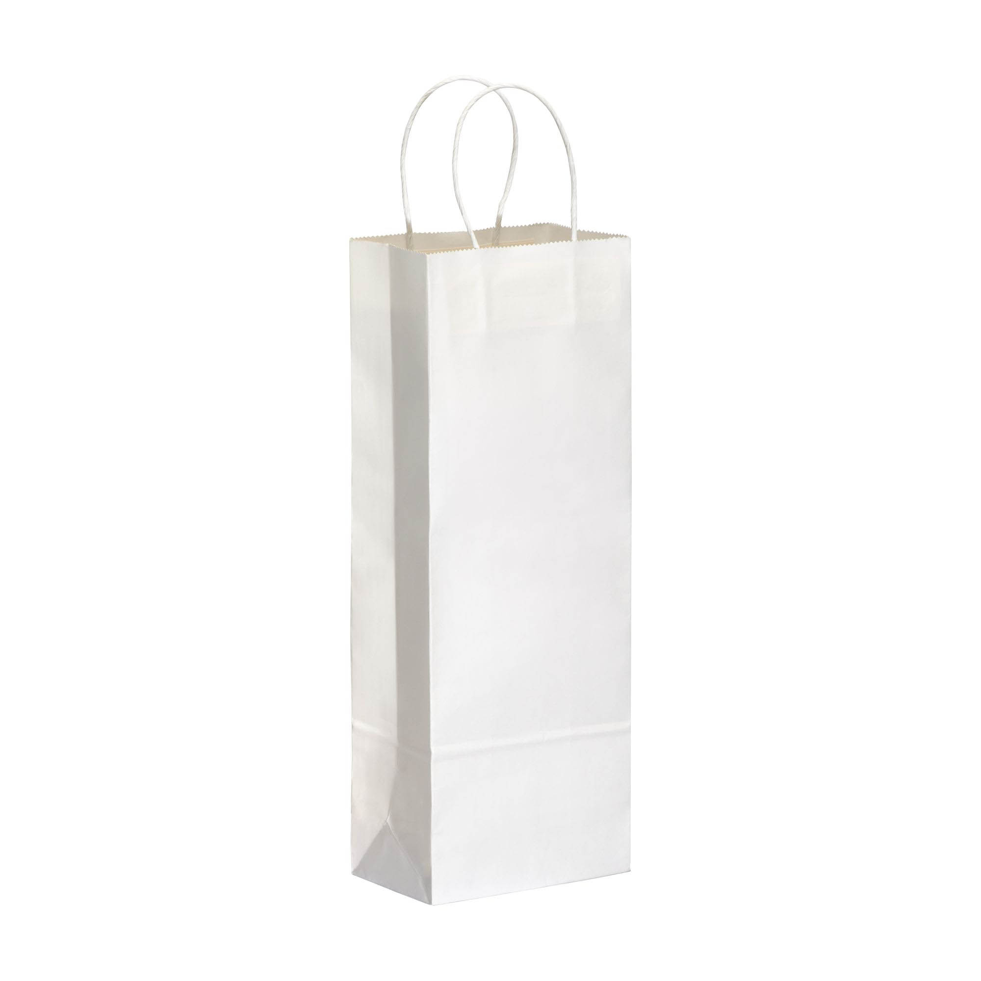 100 gr/m2 paper shopping bag with guesset White