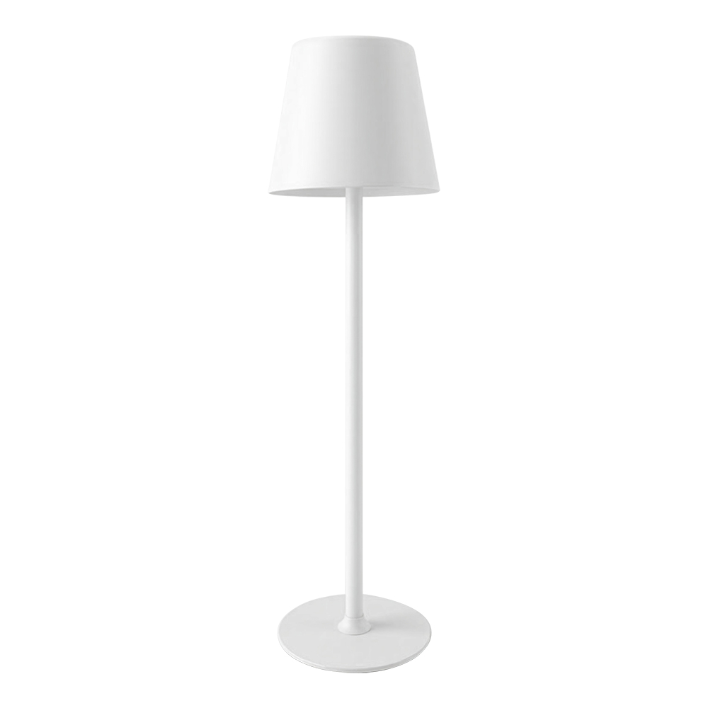 Rechargeable LED table lamp made of metal and plastic White
