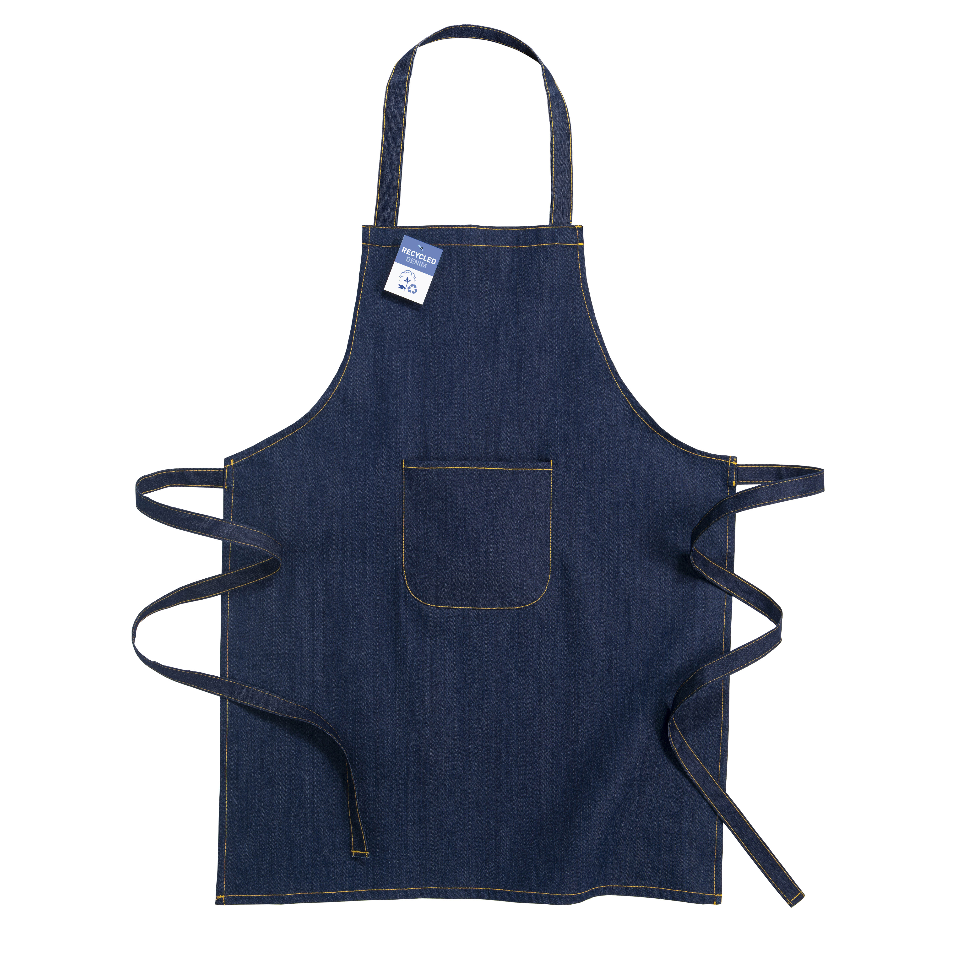 Recycled cotton denim apron with front pocket Jeans