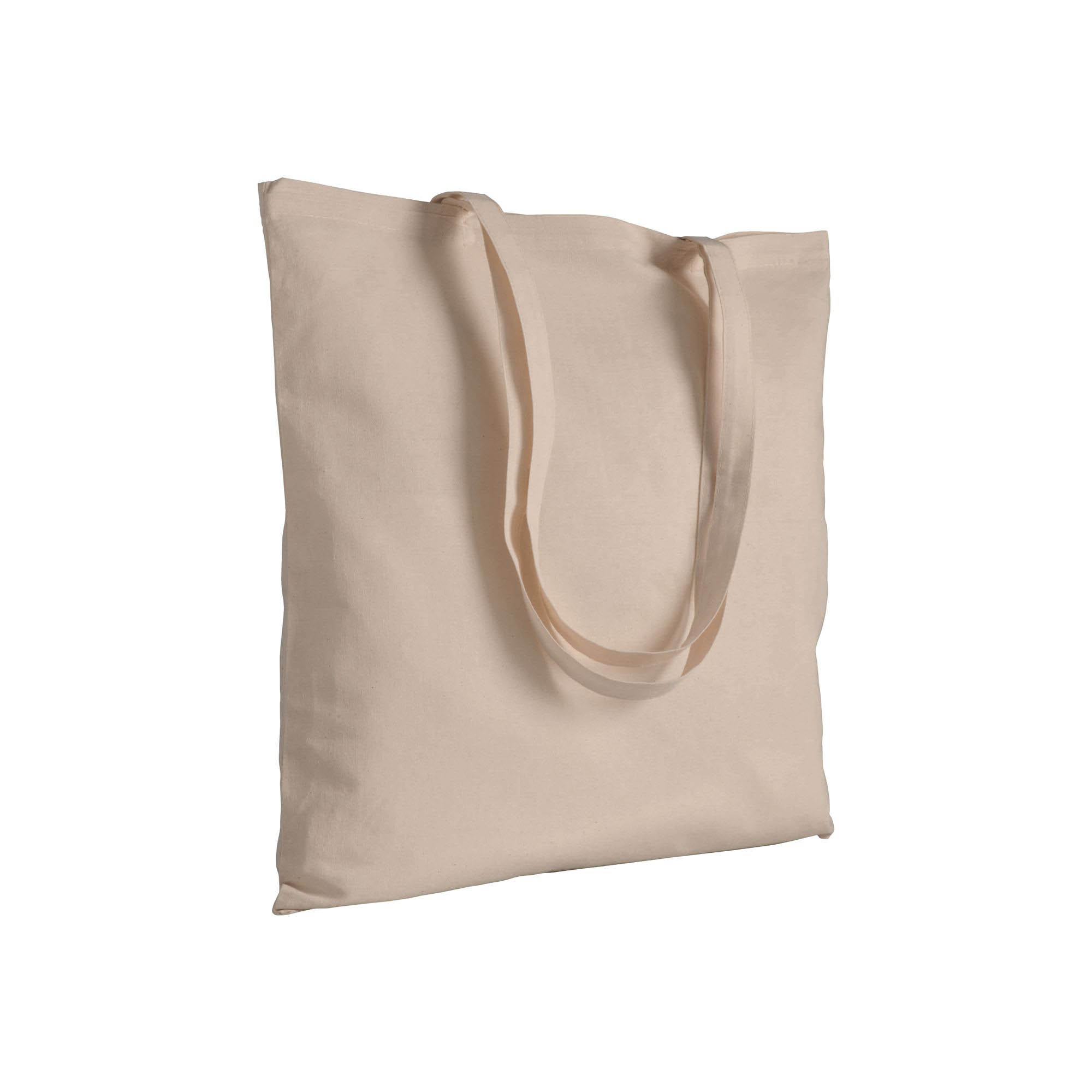 280 g/m2 canvas shopping bag, long handles, natural Color Natural
