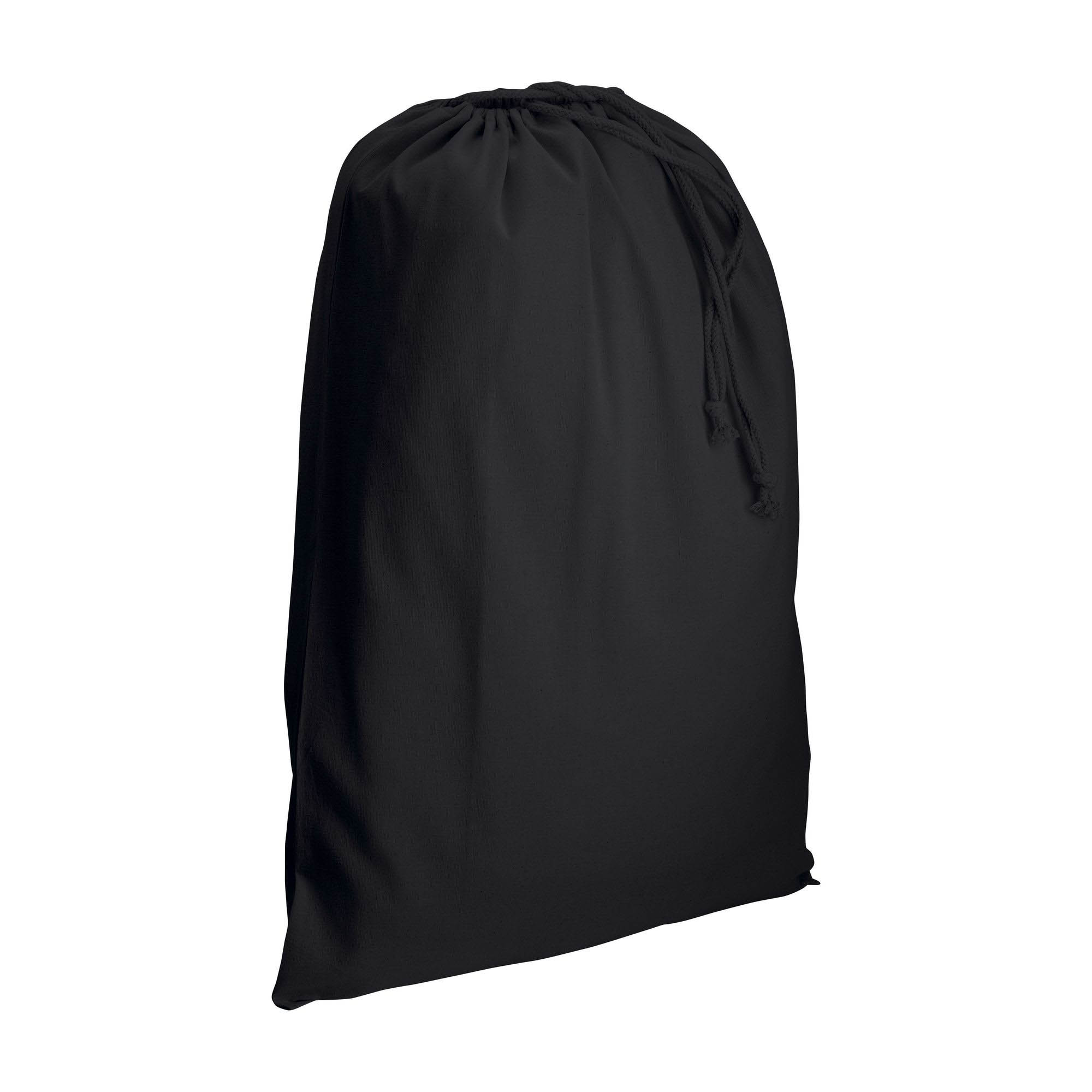 120 g/m2 cotton drawstring bag 50 x 75 cm Black