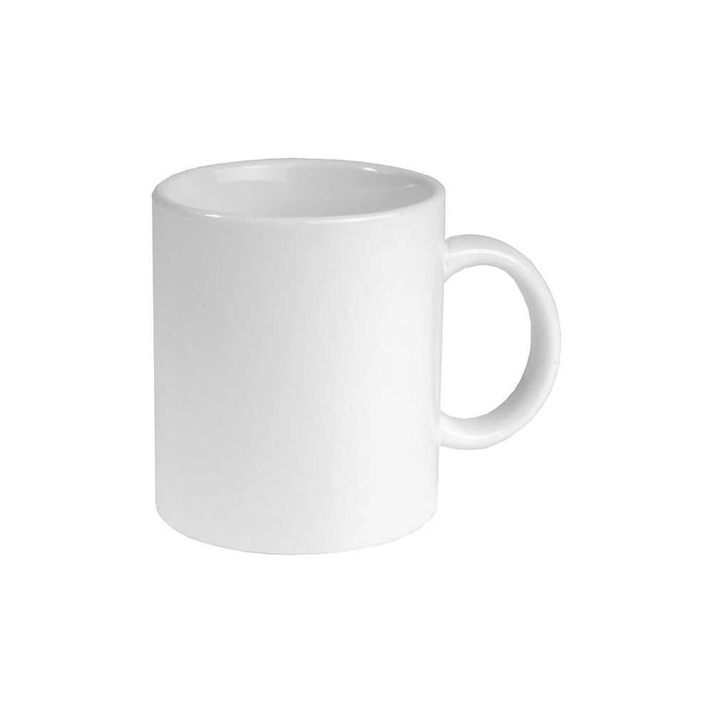 White grade A ceramic mug, suitable for dishwashers and microwaves, open box (0.32 L) White