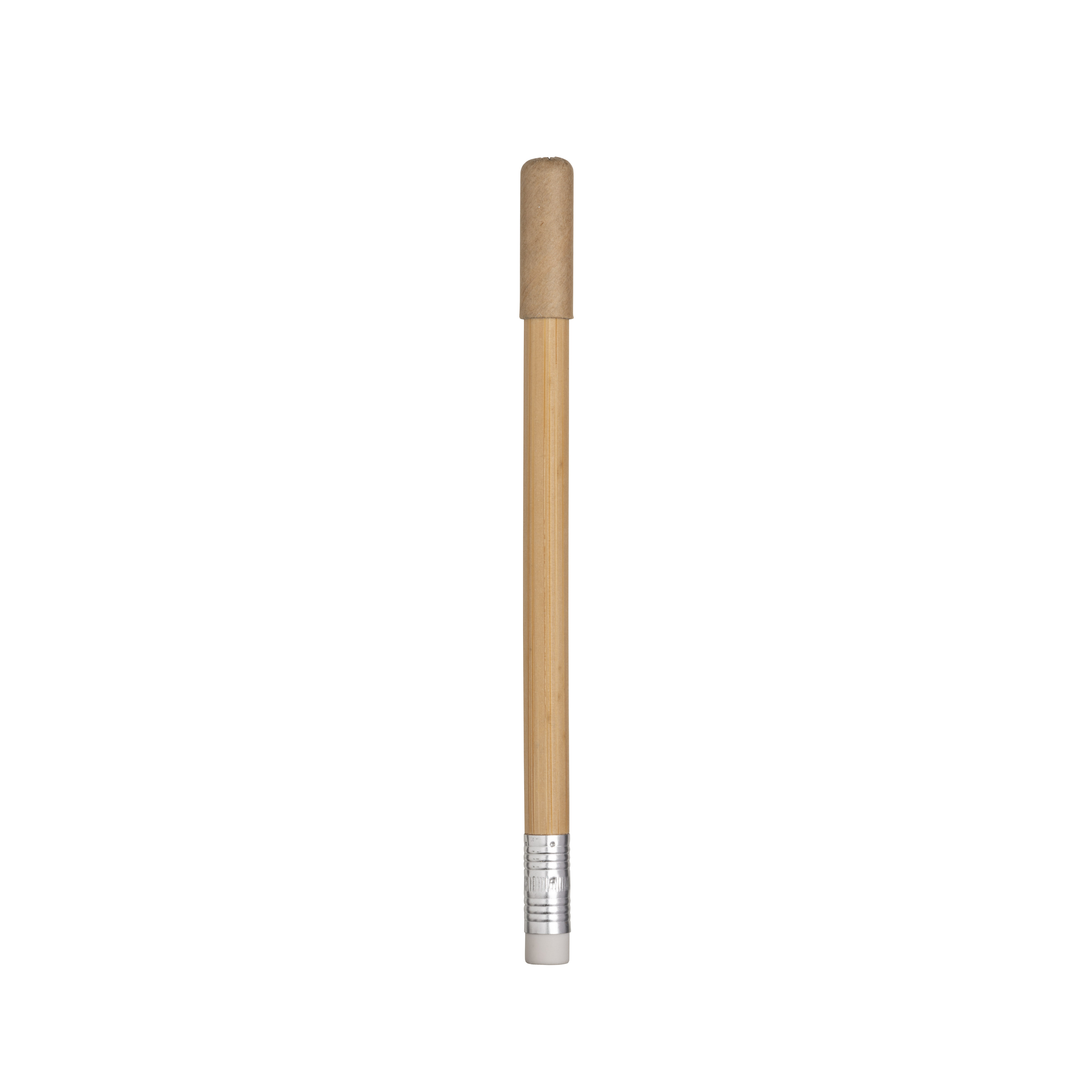 Long-lasting bamboo pencil with eraser Natural