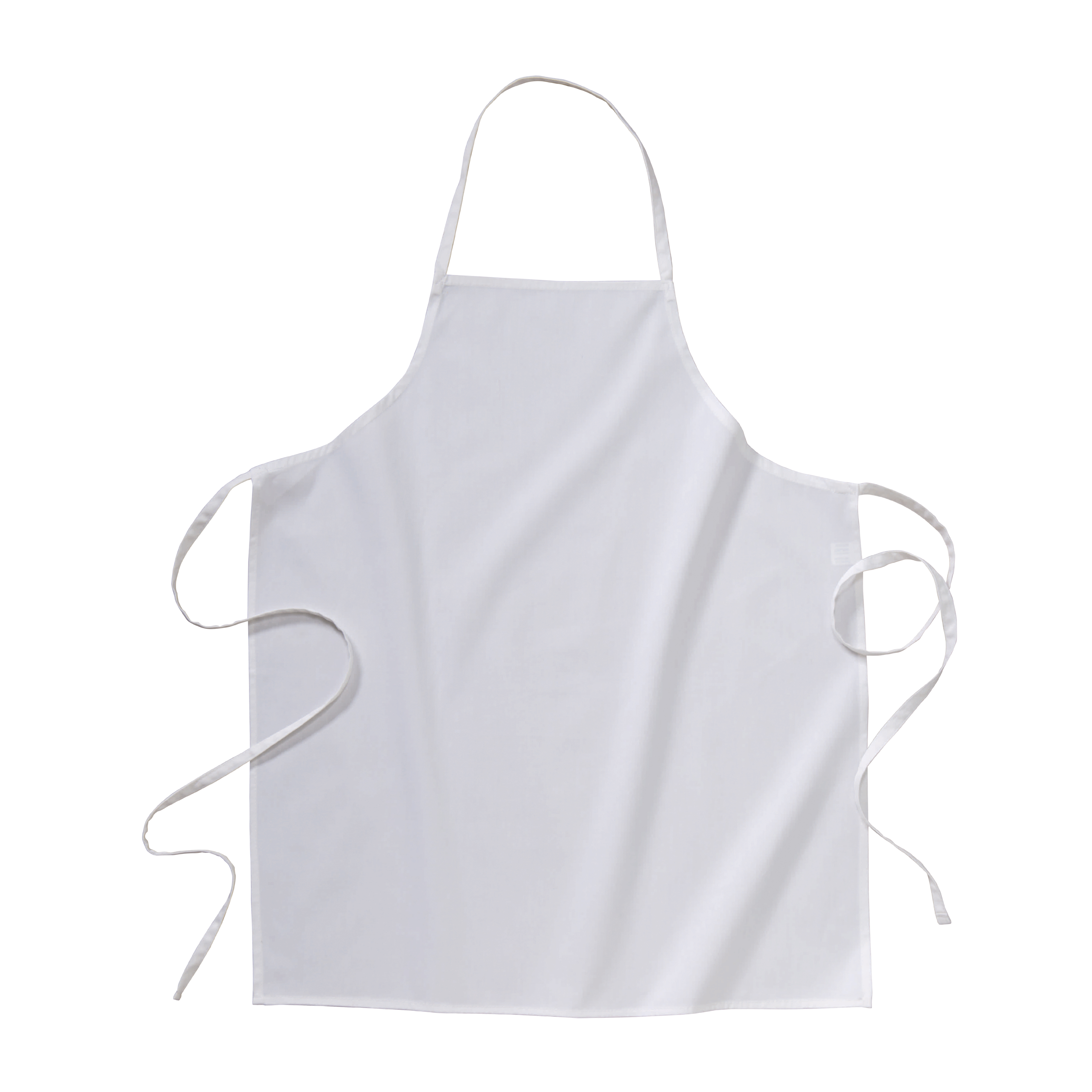 100% cotton (180 g/m2) long white cooking apron, 70 x 85cm White