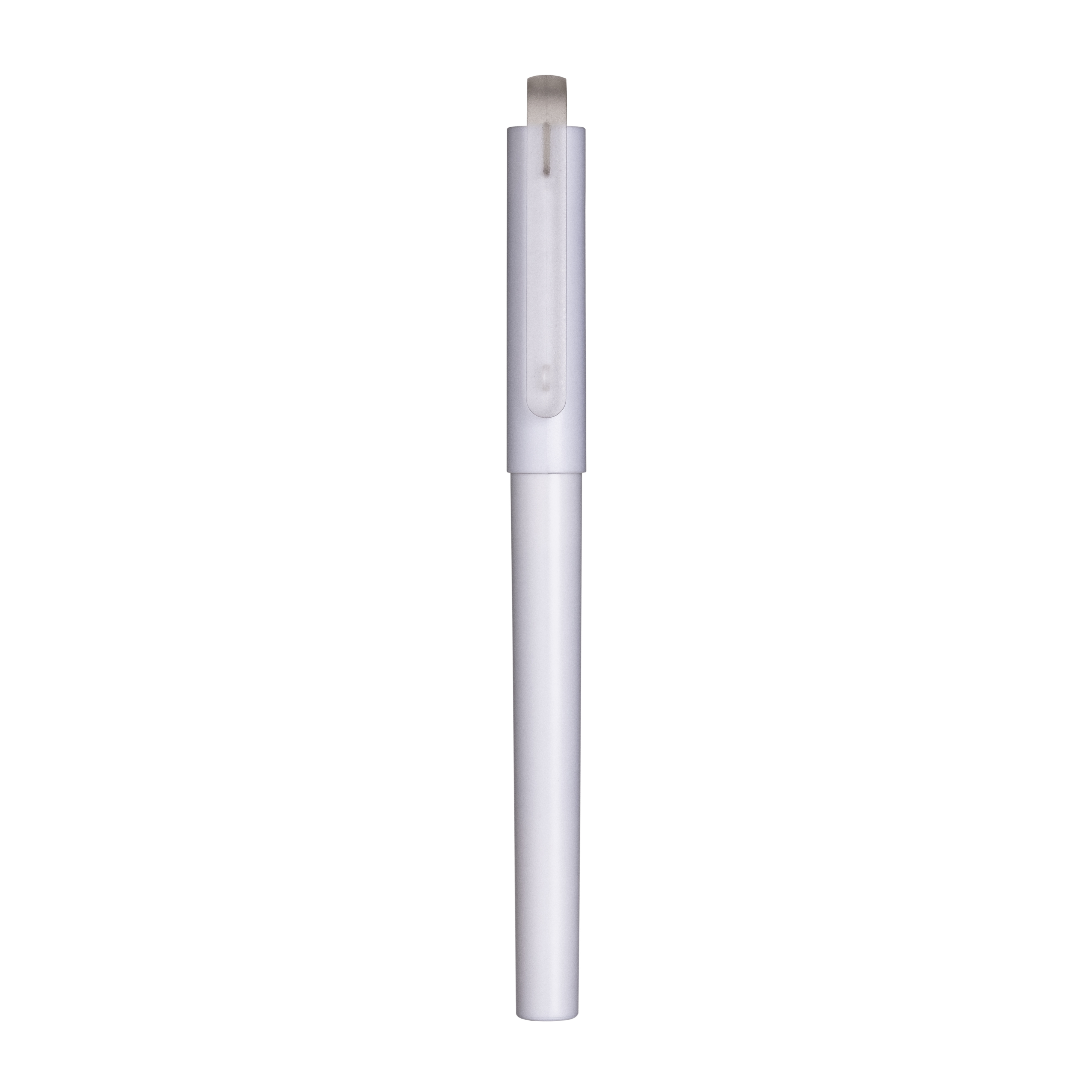 R-PET (recycled PET) pen with GEL ink White