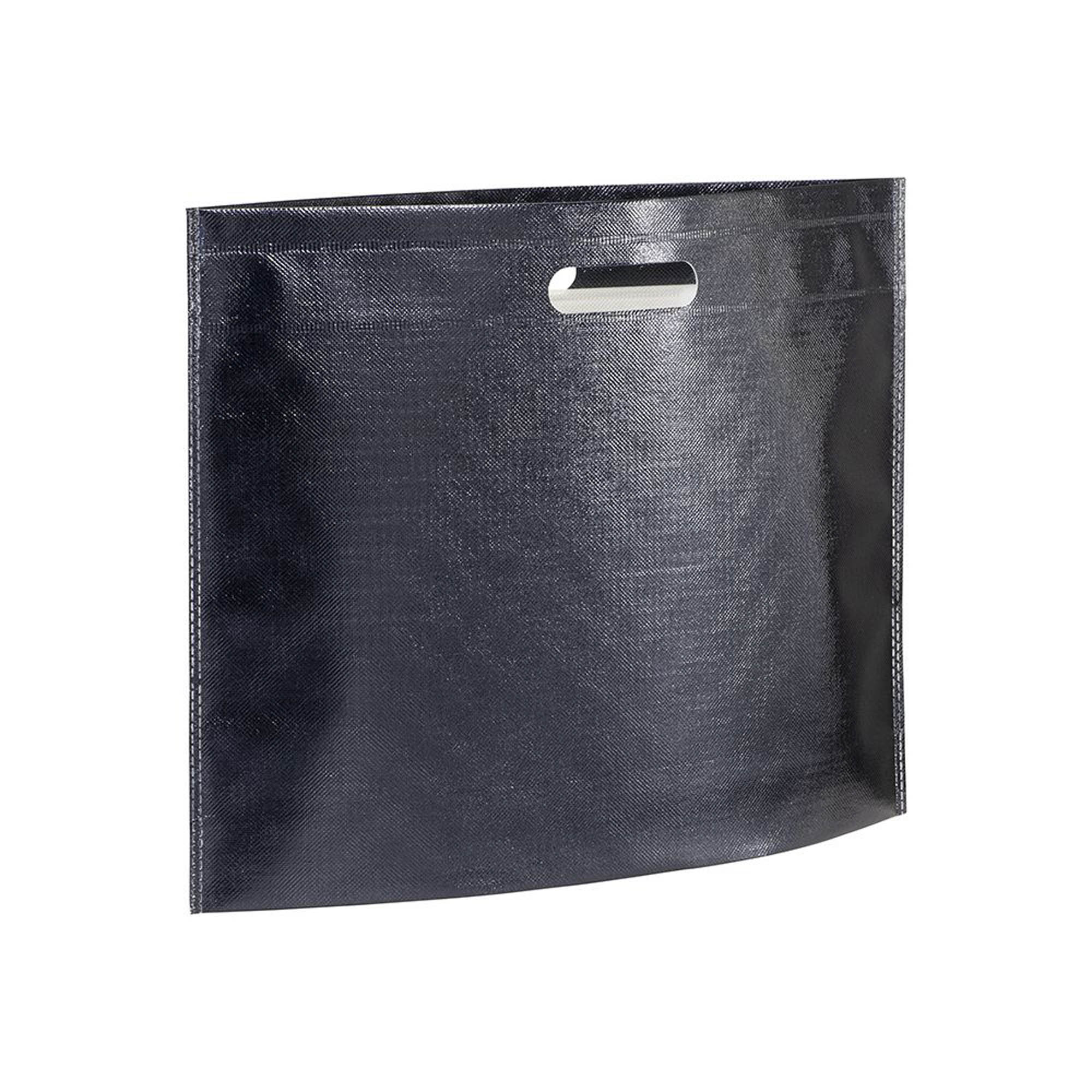 Metallic laminated TNT shopper with lighter and less visible lamination Blue