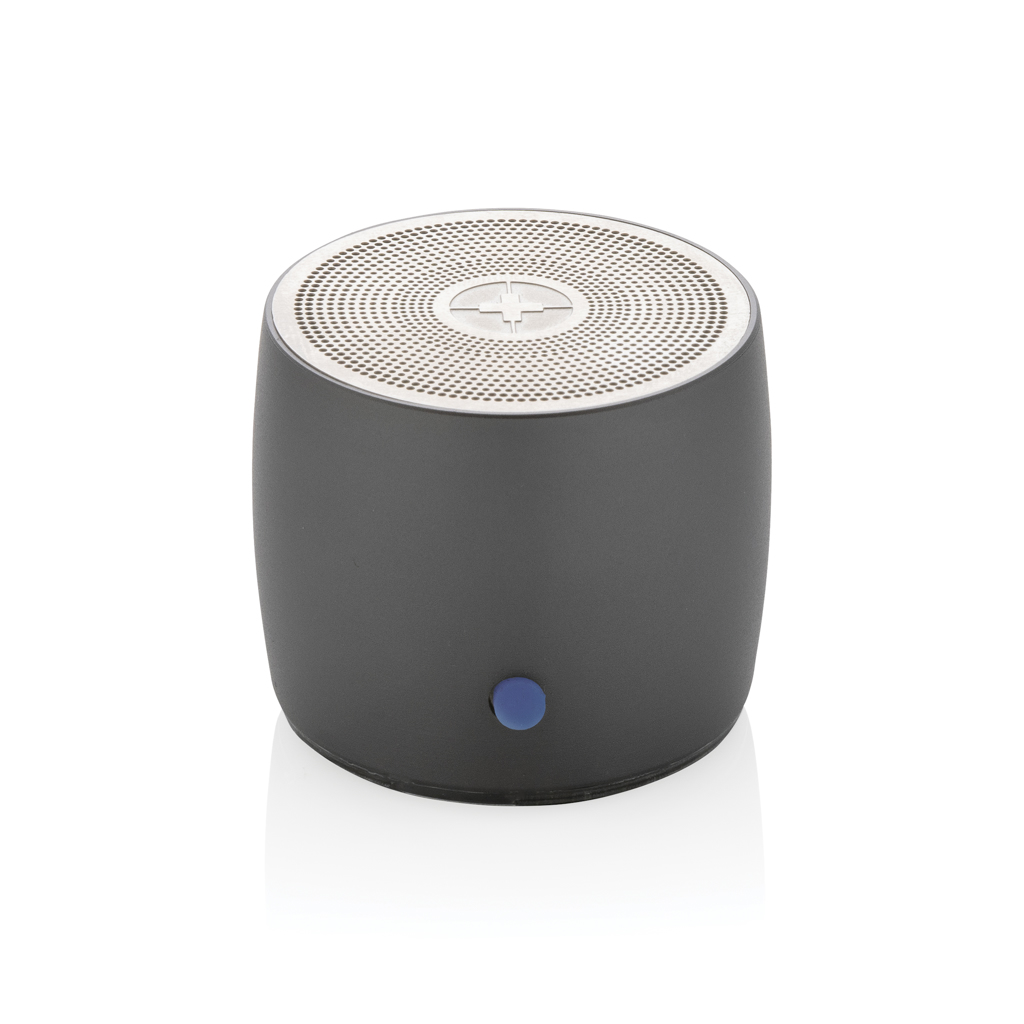Swiss Peak RCS recycled aluminium 3W bass speaker
